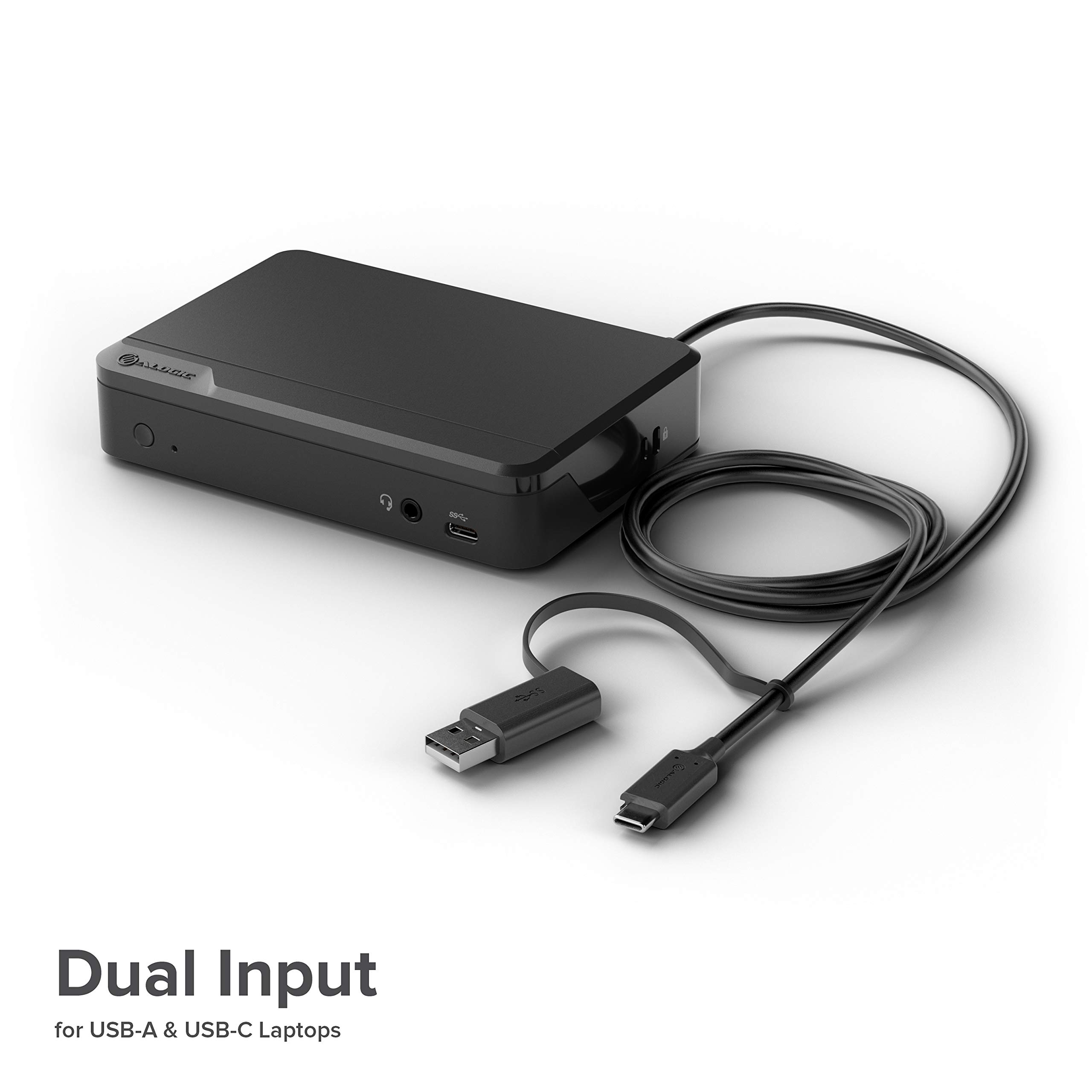 Alogic Universal Twin HD Pro Docking Station - 85W Power Delivery, USB C & A Ports, Dual 1080p@60Hz HDMI Outputs, USB-C Gen1, 3 USB-A Ports - Compatible with MacBook Pro, Dell, HP Laptops - Perfect for Home Office, Remote Work & Multi-Monitor Setup