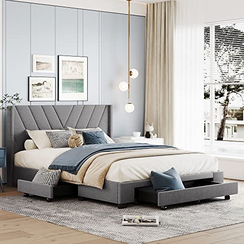 Grey & Three Drawers