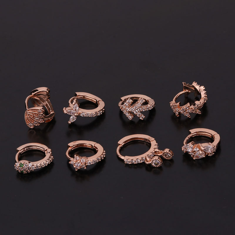 18K Gold Cartilage Dangle Hoop Clip On Earrings for Women - Non-Piercing Fake Ear Cuffs for Helix, Tragus & Conch - Perfect for Parties, Weddings & Everyday Wear | HSPJ252