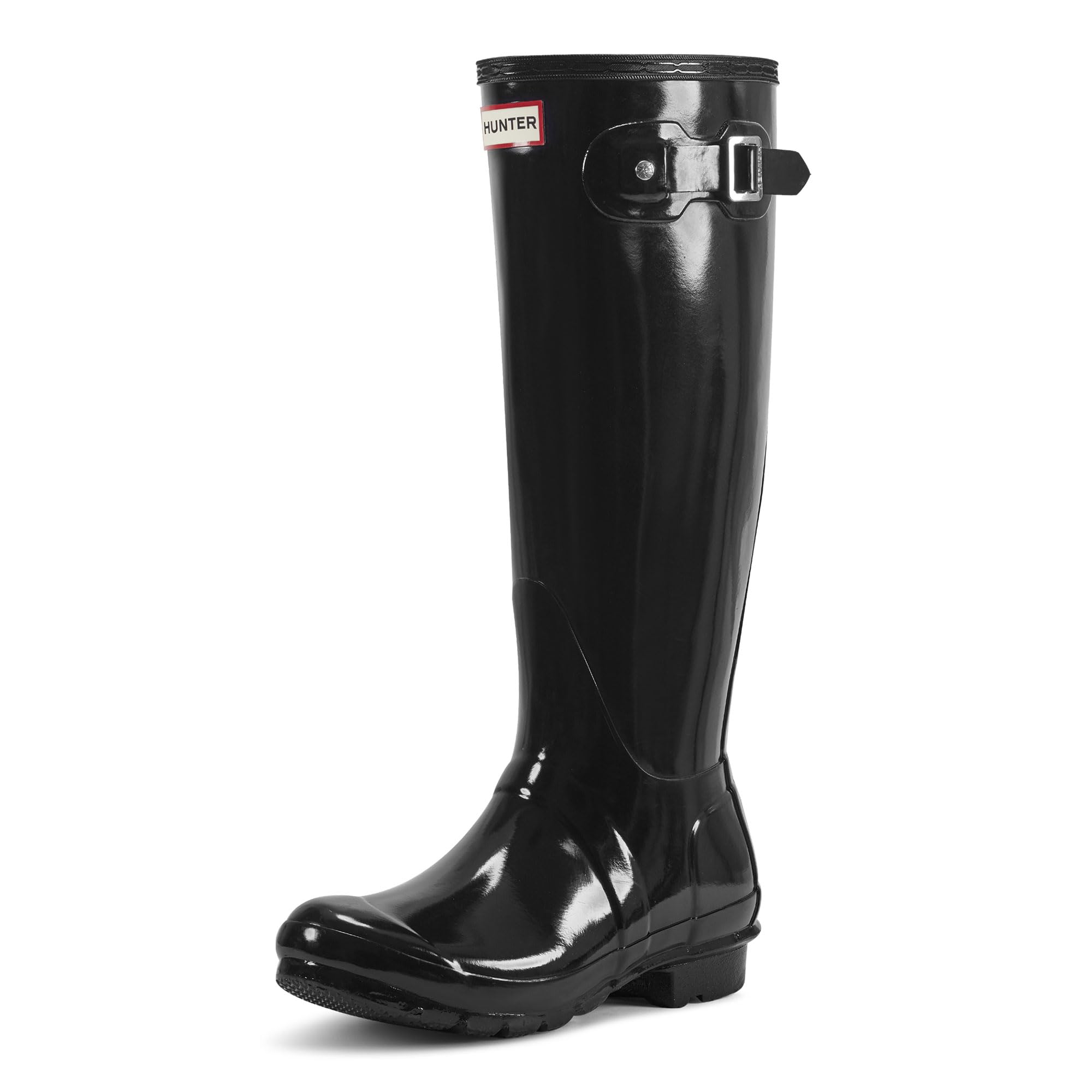 Hunter Original Tall Gloss Rain Boots for Women - Waterproof Rubber Boots for Outdoor, Gardening & Rainy Days - Fashionable & Comfortable Wet Weather Footwear