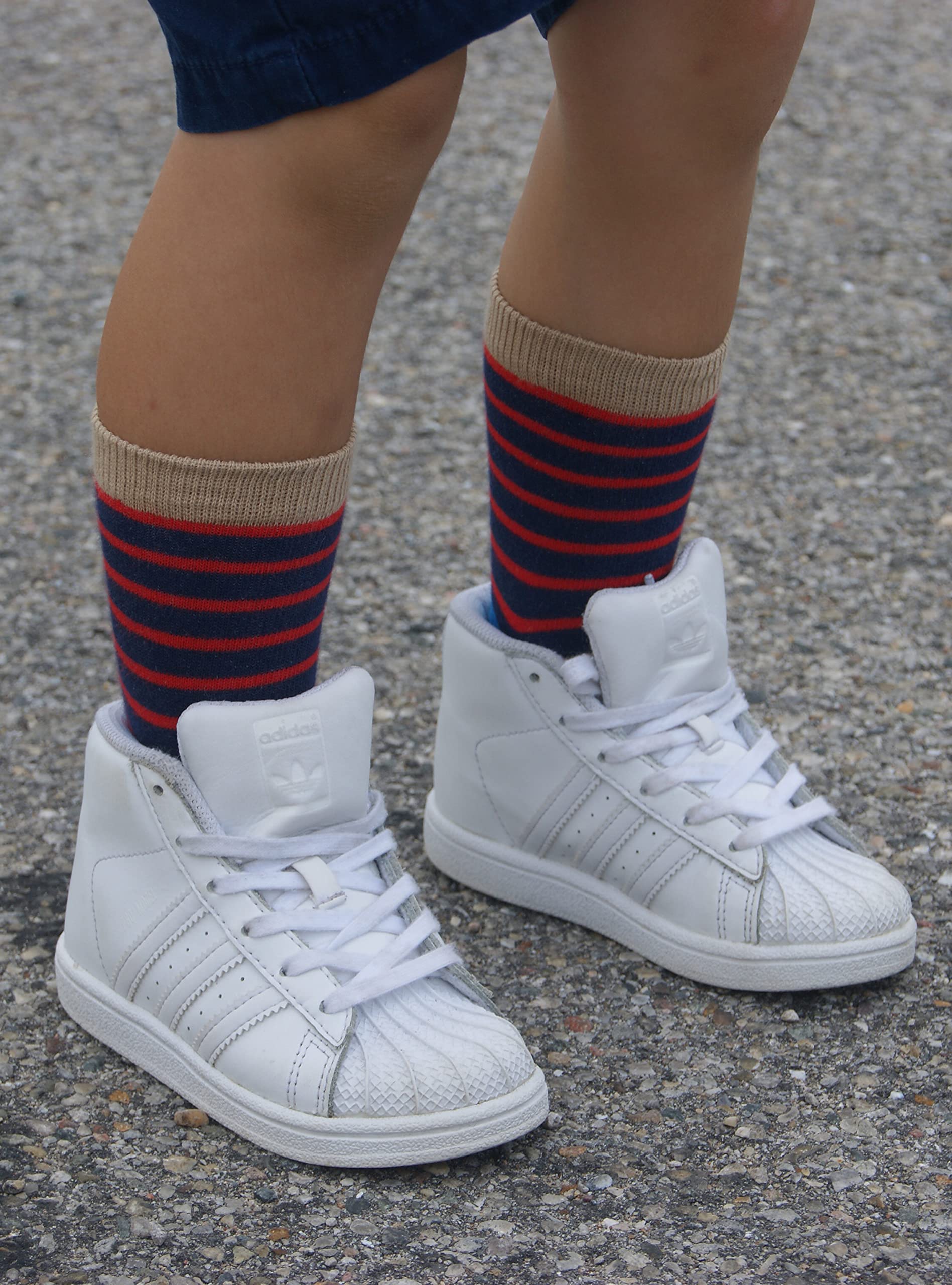 Jefferies Boys' Striped Cotton Crew Socks - 6 Pack | Soft & Comfortable Kids Socks for School, Sports & Everyday Wear