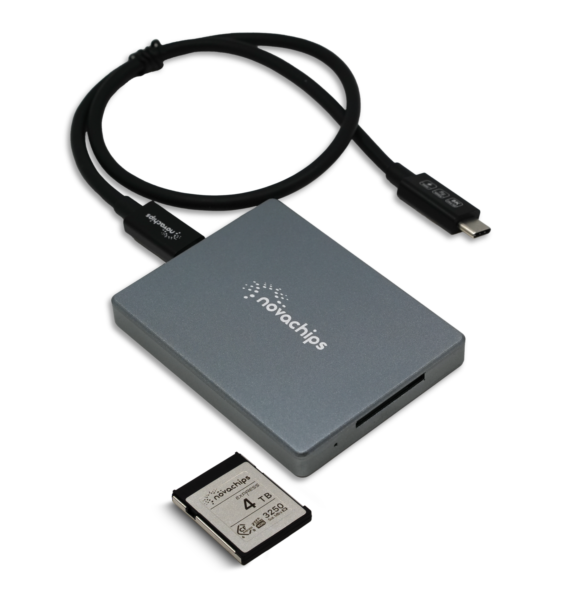 Novachips USB C to Type B Card Reader - High-Speed SD/TF Memory Card Adapter for MacBook, Laptop, Camera - Perfect for Photo Transfer & Data Backup