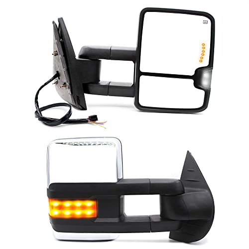 07-14 Chevy GMC Towing Mirrors Chrome