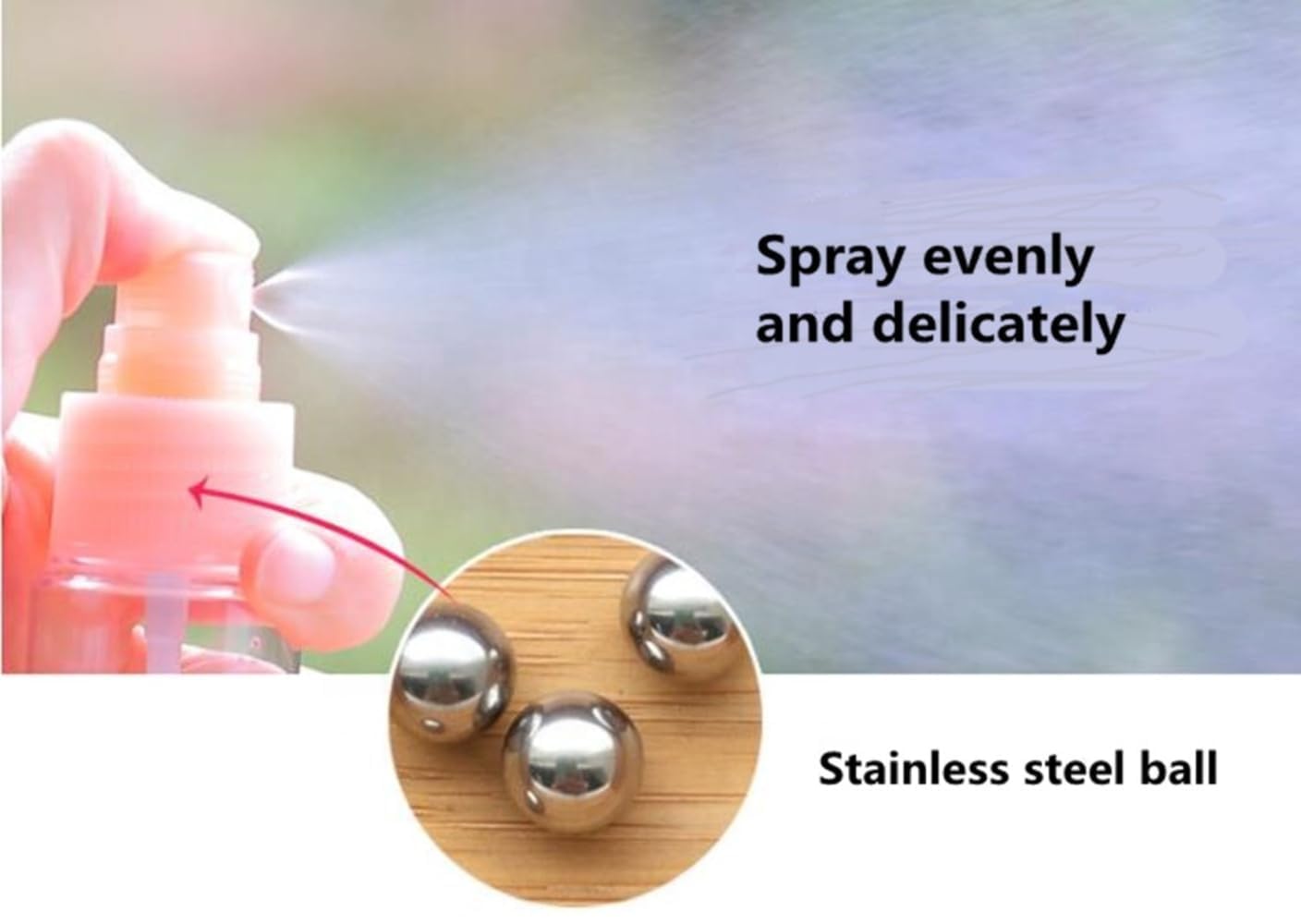 MEBISO 7-Piece Leak Proof Travel Spray Bottle Set - Refillable Empty Cosmetic Containers for Lotion, Body Wash & Toiletries | Portable Toiletry Sprayers Kit for Gym, Camping & Airplane Travel