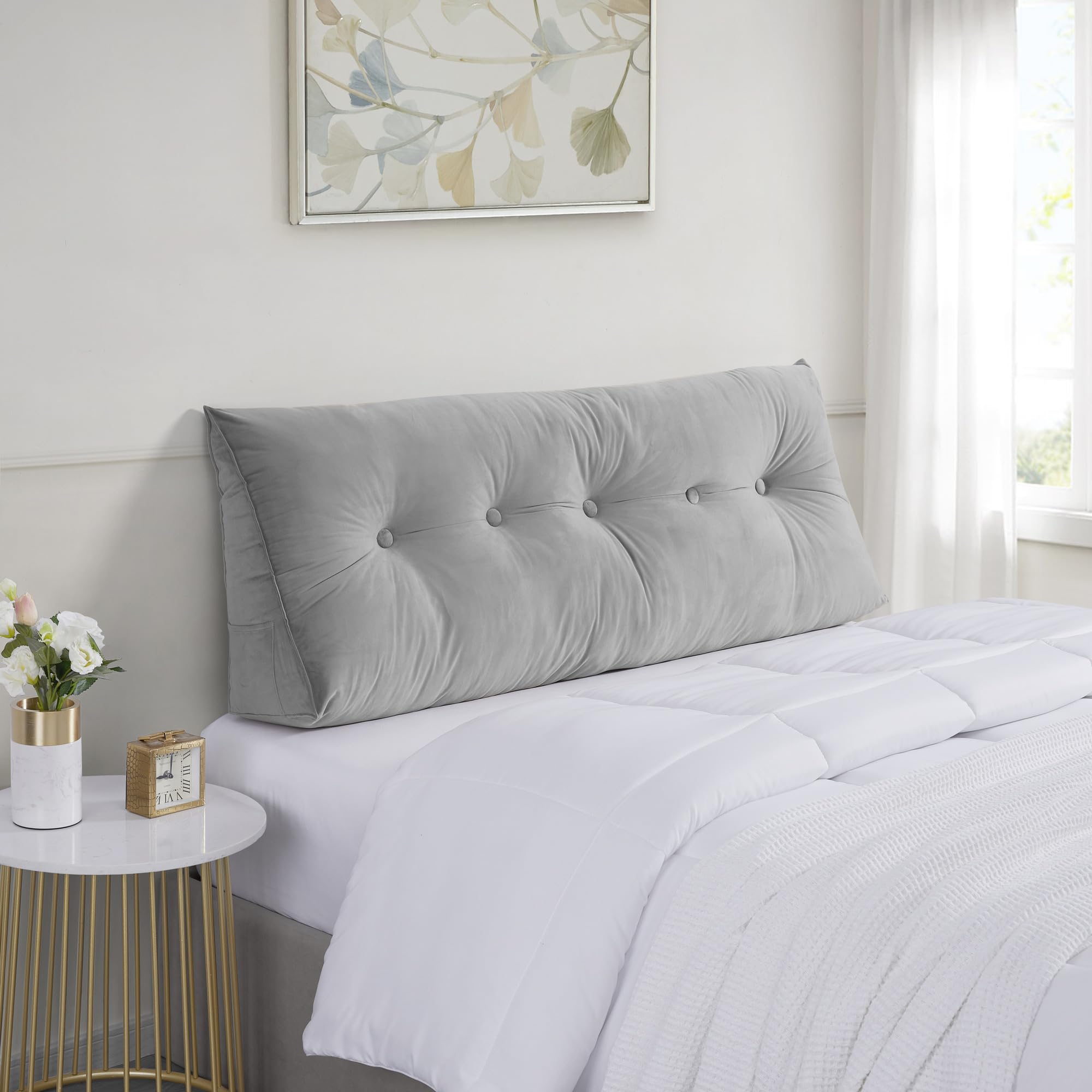 Sweet Home Collection Queen Size Headboard Pillow - 59