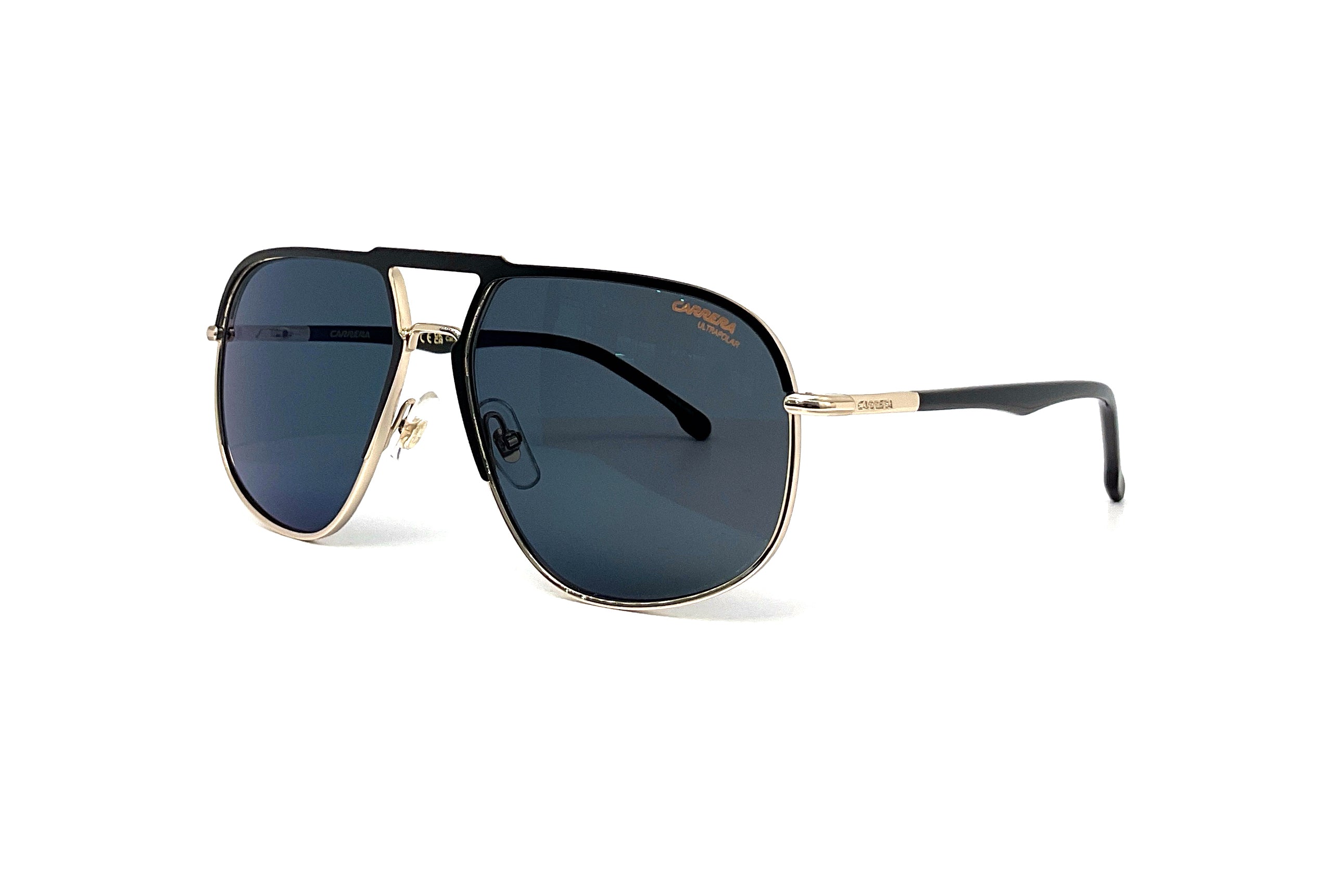 Carrera 318/S Sunglasses - Blue & Gold Aviator Style for Men & Women - UV Protection, Polarized Lenses - Perfect for Driving, Outdoor Sports & Fashion