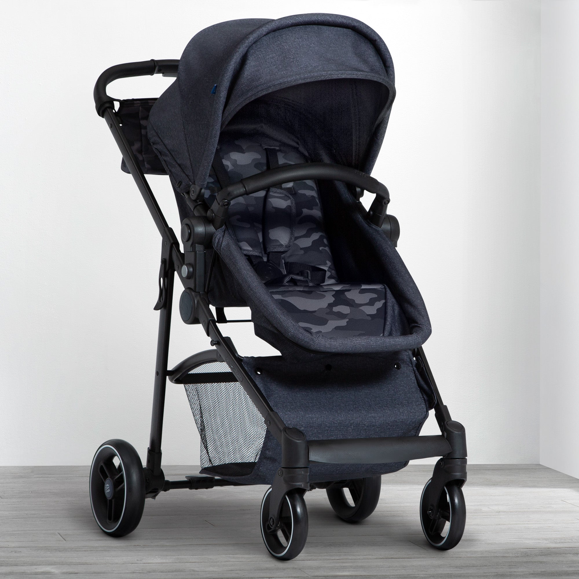 BabyGap 2-in-1 Convertible Carriage Stroller for Newborns & Toddlers - Lightweight Travel System for Shopping, Walks & Airplane Travel