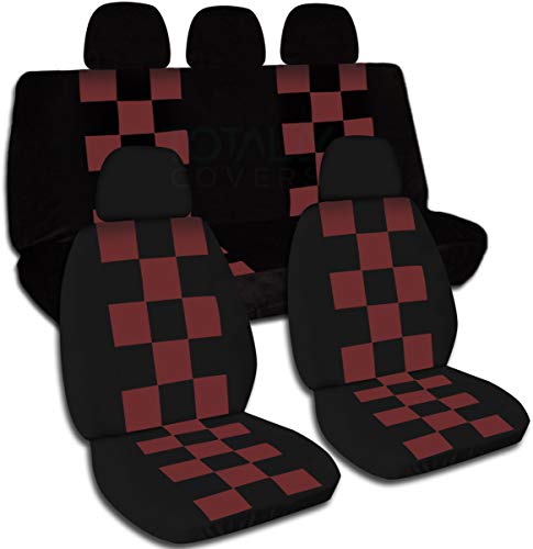 Black and Burgundy Checkers