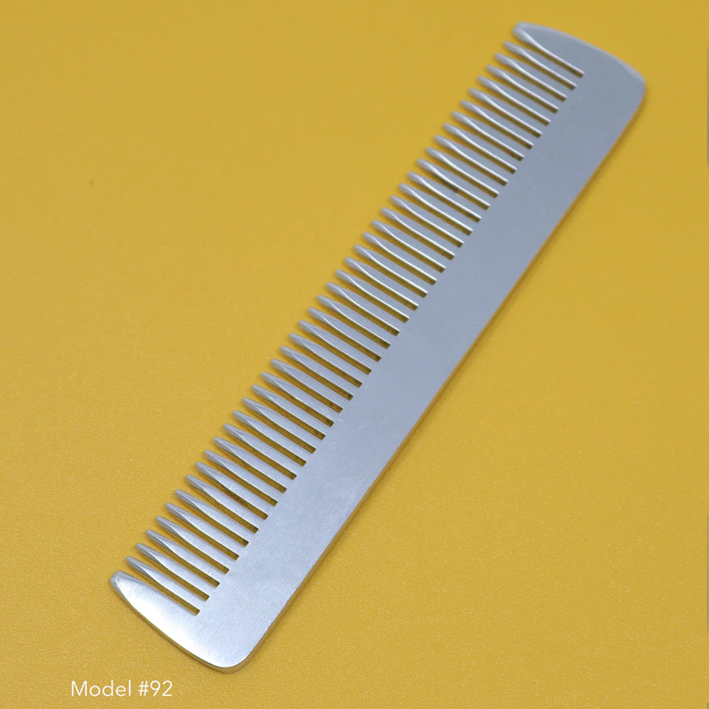 Krest Professional Metal Combs - Premium Aluminum Hair Combs 100% Hand Finished for Men & Women - Perfect for Styling, Barber Shops, and Travel
