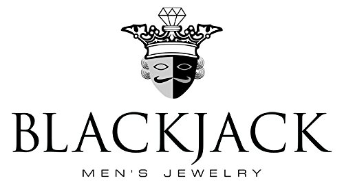 Men's Blackjack Jewelry Genuine Gemstone Stainless Steel Bead Bracelet with Black Steel Clasp - Stylish & Durable for Casual Wear, Gifts & Everyday Accessories