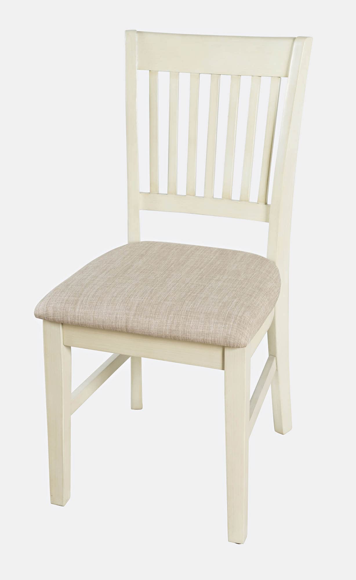 Jofran Inc. Craftsman Slat-Back Upholstered Desk Chair - Ergonomic Office Chair for Home & Work, Comfortable Computer Chair with Adjustable Height - Perfect for Study, Gaming & Workspace