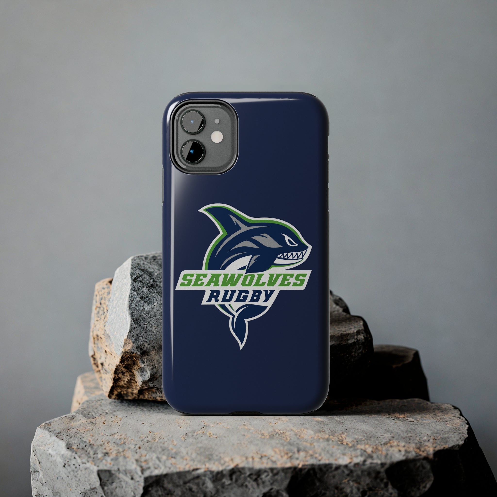 Seawolves Navy Rugged Phone Case - Shockproof & Durable Protection for iPhone & Samsung - Perfect for Outdoor Adventures, Work & Daily Use