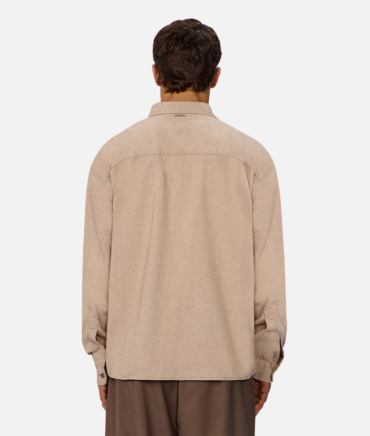 Premium Yorkshire Long Sleeve Shirt in Wheat Melange - Comfortable Casual Wear for Men | Perfect for Office, Outdoors & Everyday Use