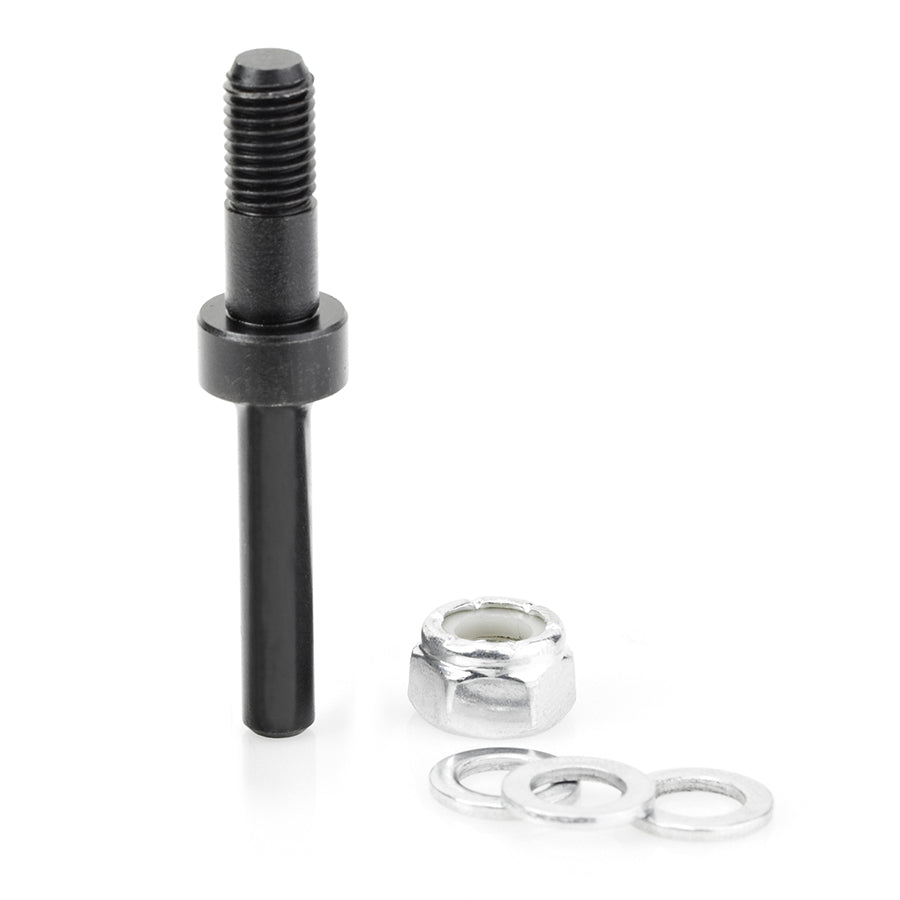 Amana 47600 Router Arbor with Hex Nuts and Washers - 5/16-24 NF Thread, 7/8