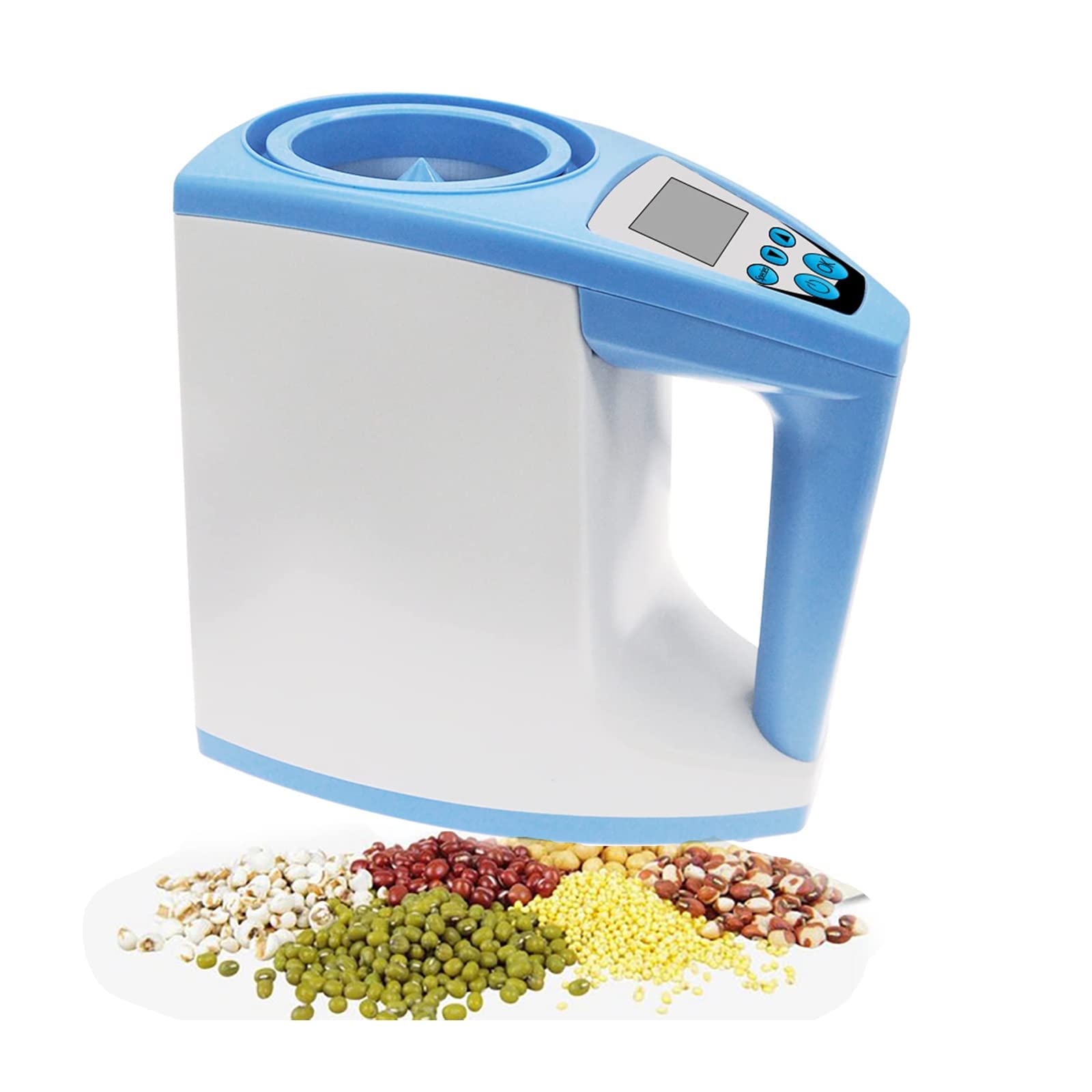 RISELY Smart Grain Moisture Tester - Digital Cereal Humidity Tester with LCD Display | Fast 3-Min Results & 0.01% Accuracy | for Coffee Beans, Rice, Wheat, Millet, Soybean, Corn | Perfect for Farmers, Brewers & Food Processing Industry