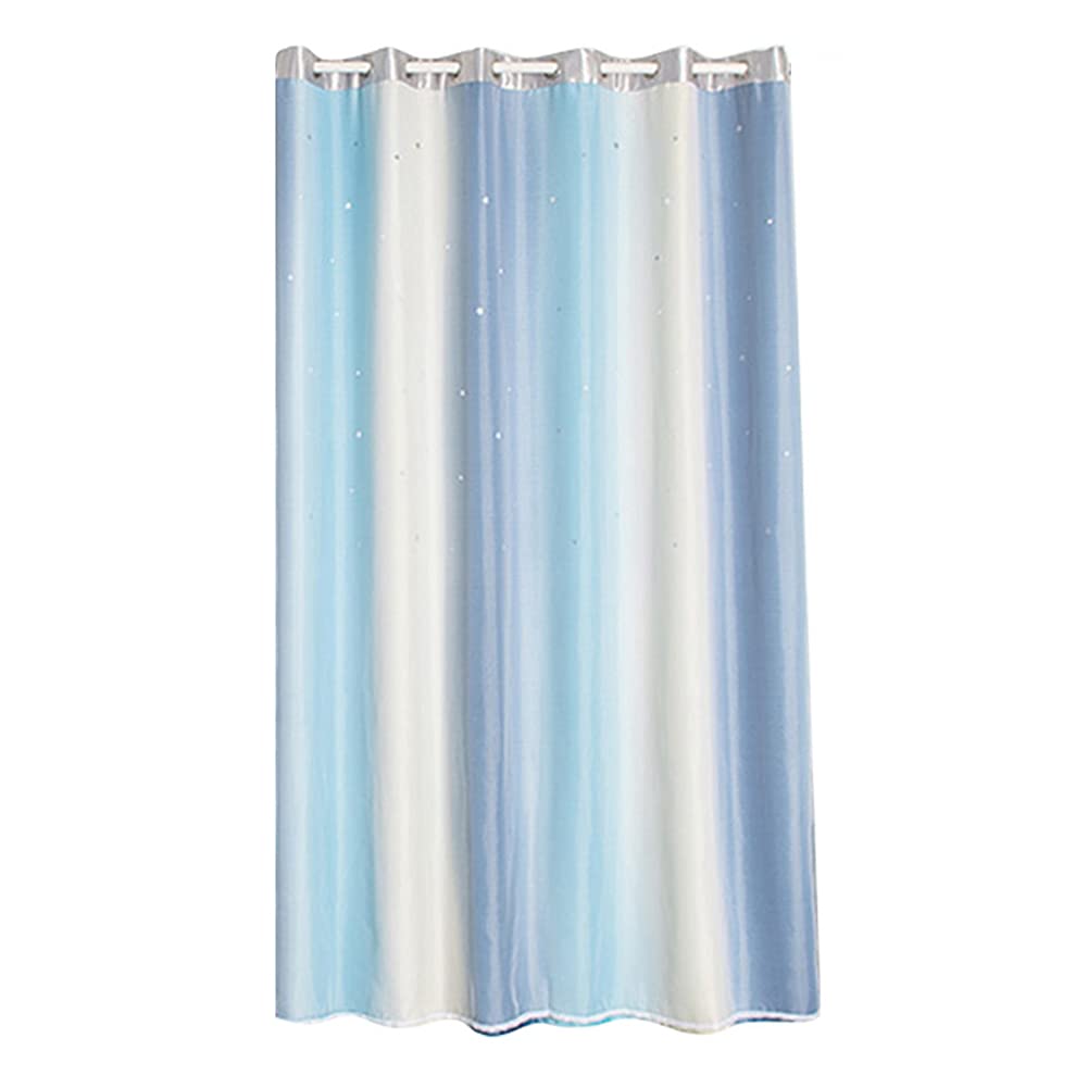 Blackout Curtains for Living Room & Bedroom - Double Layer Hollow Out Polyester Window Drapes, Dark Blue - Perfect for Light Blocking, Privacy & Home Decor
