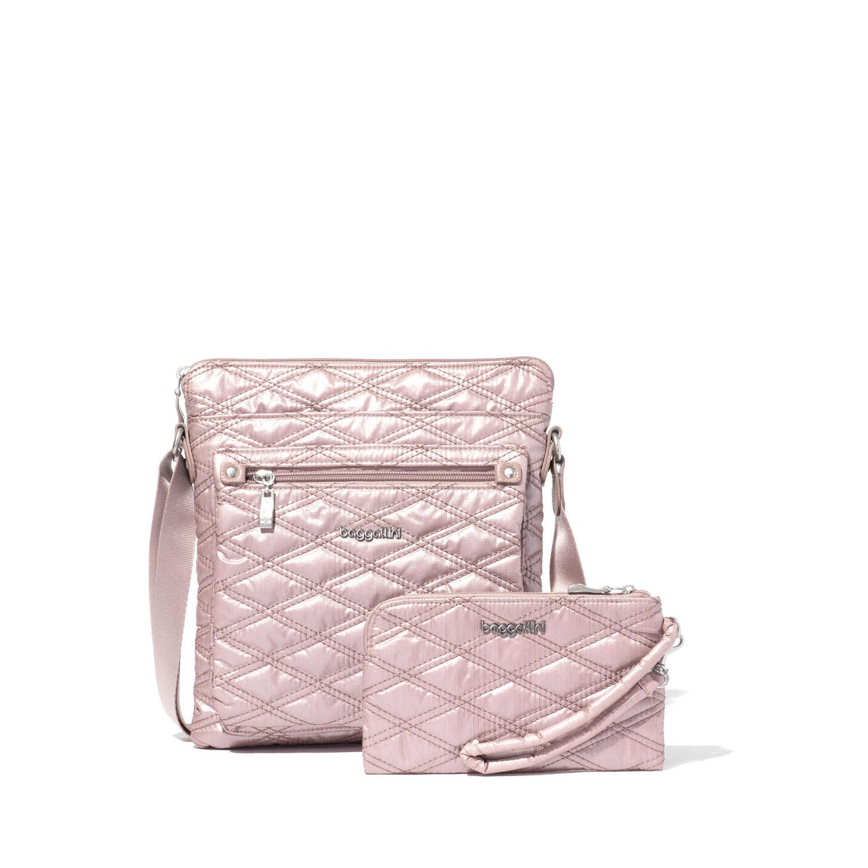 Baggallini RFID Blocking Crossbody Phone Wristlet - Secure Travel Wallet for Women, Anti-Theft Purse with Card Slots - Perfect for Commuting, Shopping & Daily Use