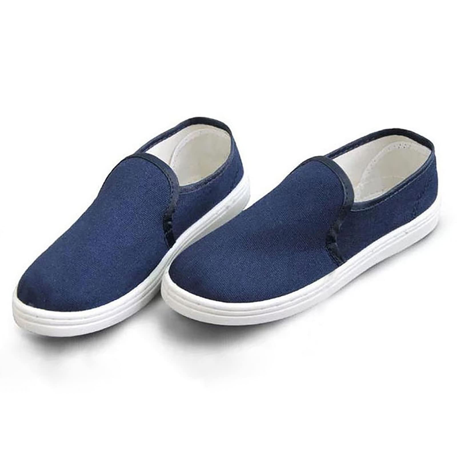 **Breathable Men's Casual Canvas Shoes - Korean Fashion Slip-On Moccasins for Comfort & Style | Perfect for Walking, Travel & Everyday Wear**