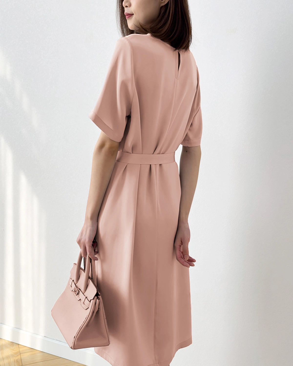 Loose Fit Belted Silk Dress 32 Momme - Elegant Women's Silk Wrap Dress for Casual & Formal Occasions