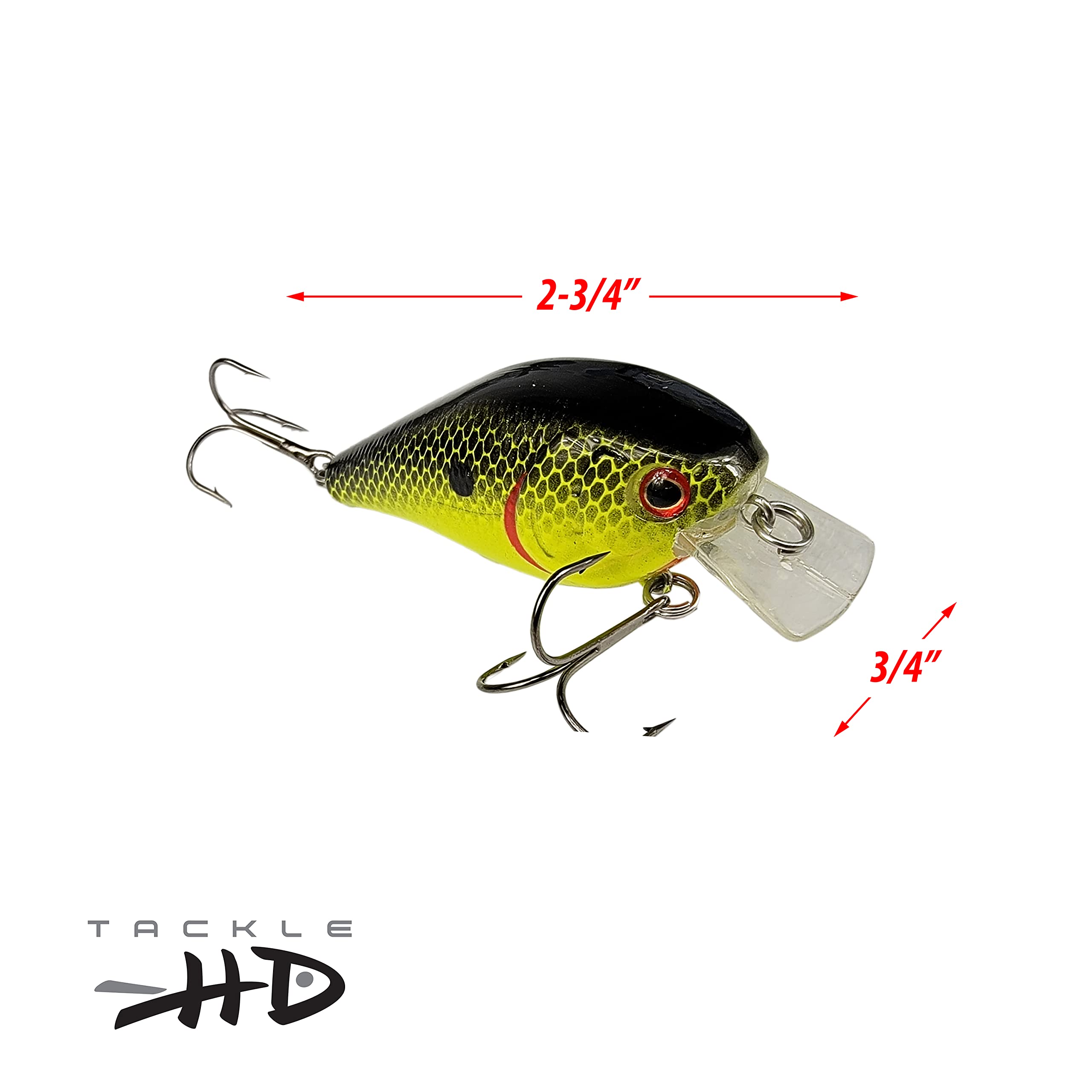 2-Pack Square Bill Crankbait Lures - 2.75