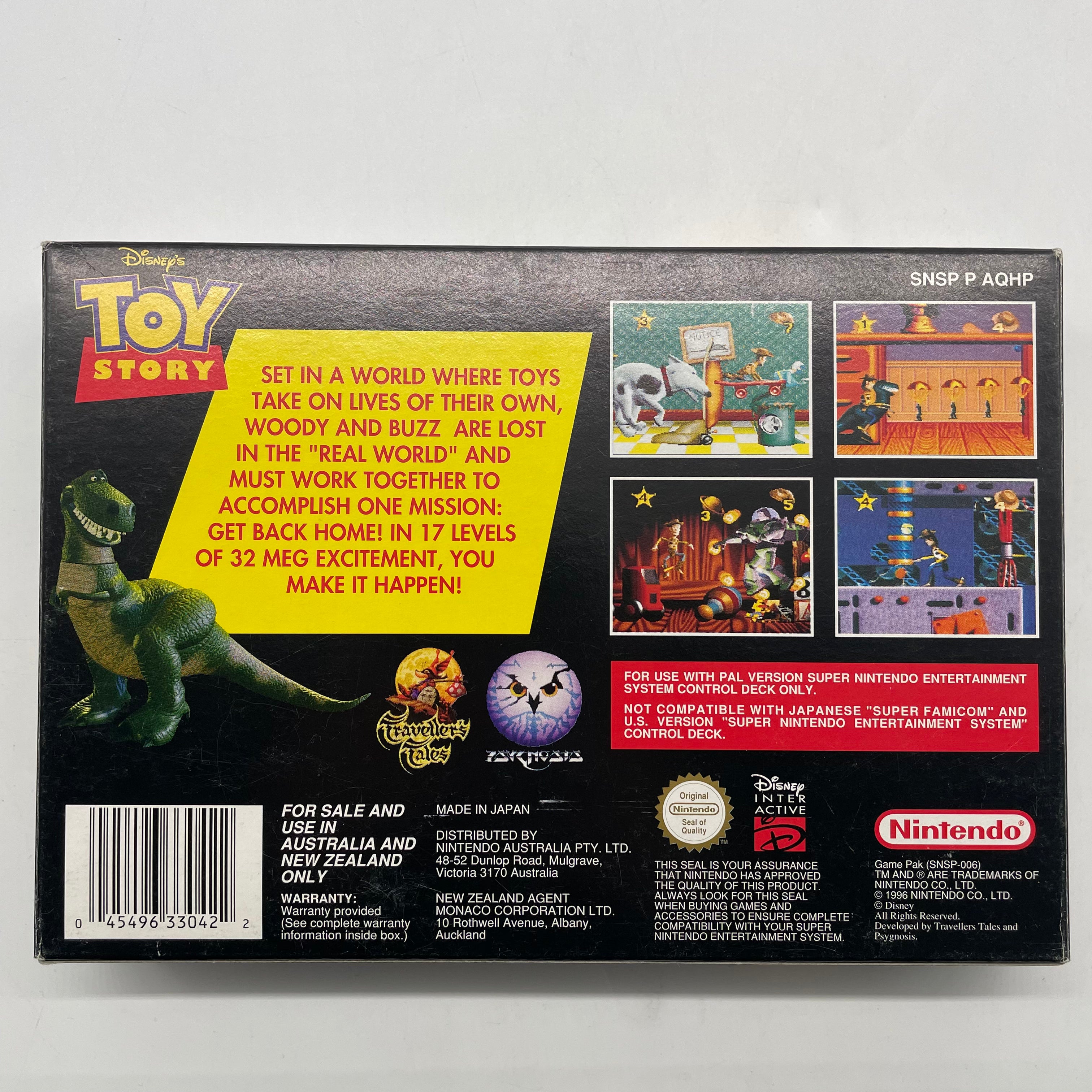 Original Disney Toy Story SNES Game Complete in Box - Retro Nintendo Entertainment System Classic for Collectors & Gamers - Perfect for Nostalgic Gaming & Display