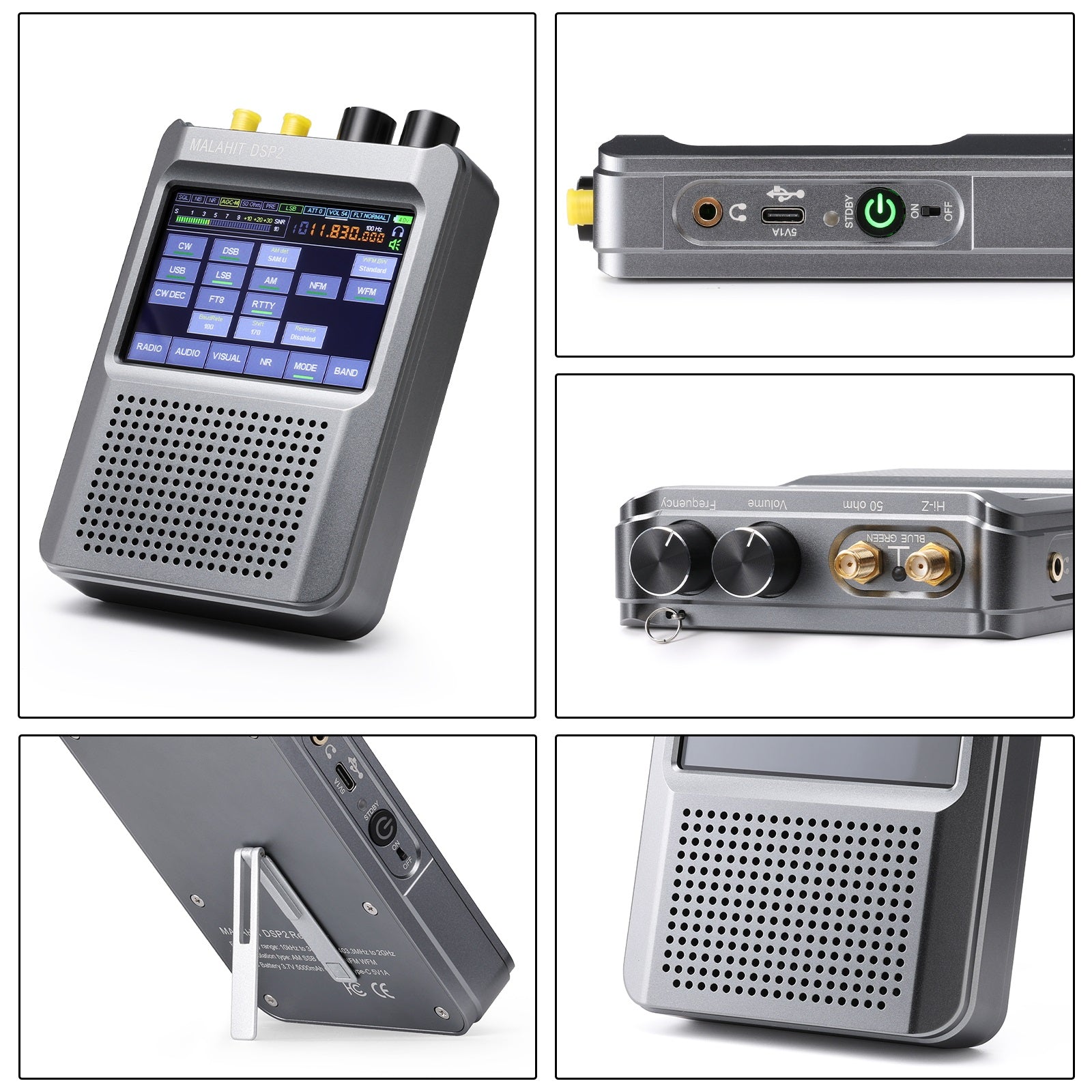 Raddy Malahit DSP2 Portable Shortwave Radio - Premium DSP Receiver for Ham Radio Enthusiasts - Perfect for Outdoor Adventures, Emergency Preparedness, and Travel