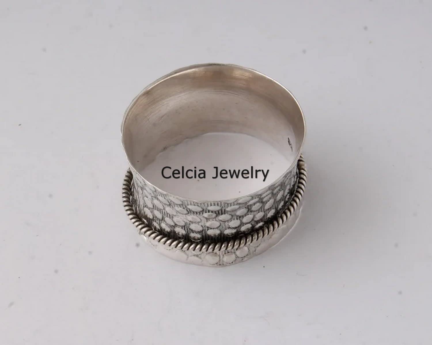 925 Sterling Silver Spinner Ring for Anxiety Relief - Meditation & Fidget Stress Relief Ring for Adults - Elegant & Stylish Jewelry for Women & Men - US Size 7 - Perfect for Office, Travel & Daily Wear