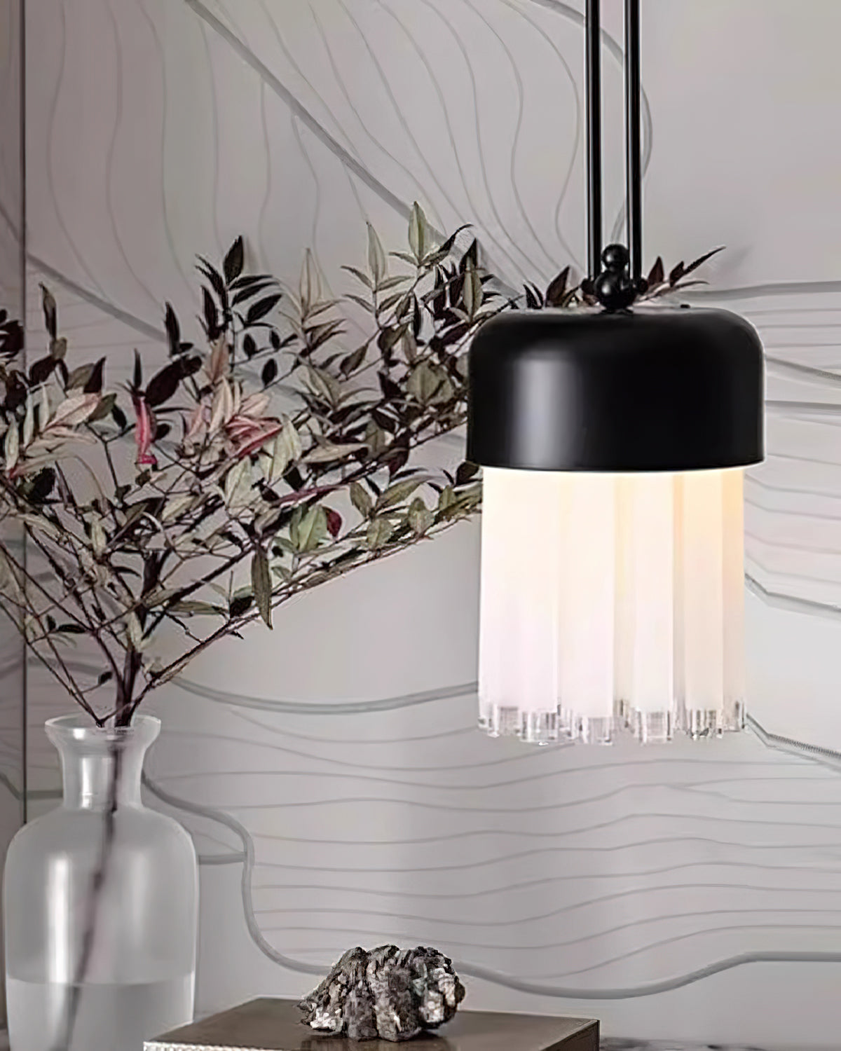 Modern Felix Pendant Light - Adjustable Hanging Chandelier for Kitchen Island, Dining Room & Bedroom Lighting - Dimmable LED Ceiling Fixture with Vintage Industrial Design