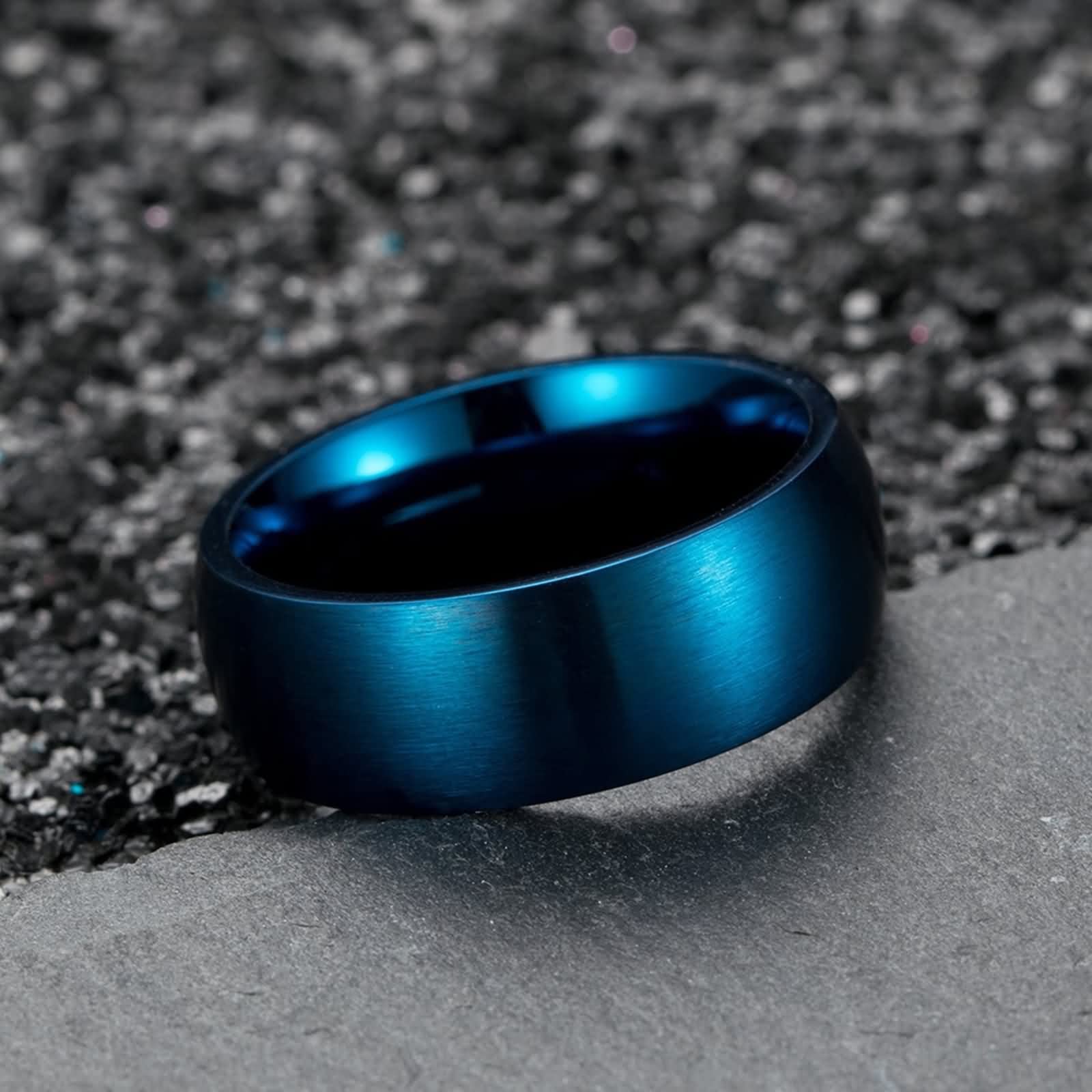 Stainless Steel Thumb Rings for Couples - Matte Brushed Western Jewelry Set for Men & Women - Matching Rings for Him & Her - Perfect Anniversary, Wedding, or Valentine's Day Gift - Great for Everyday Wear, Date Nights & Special Occasions