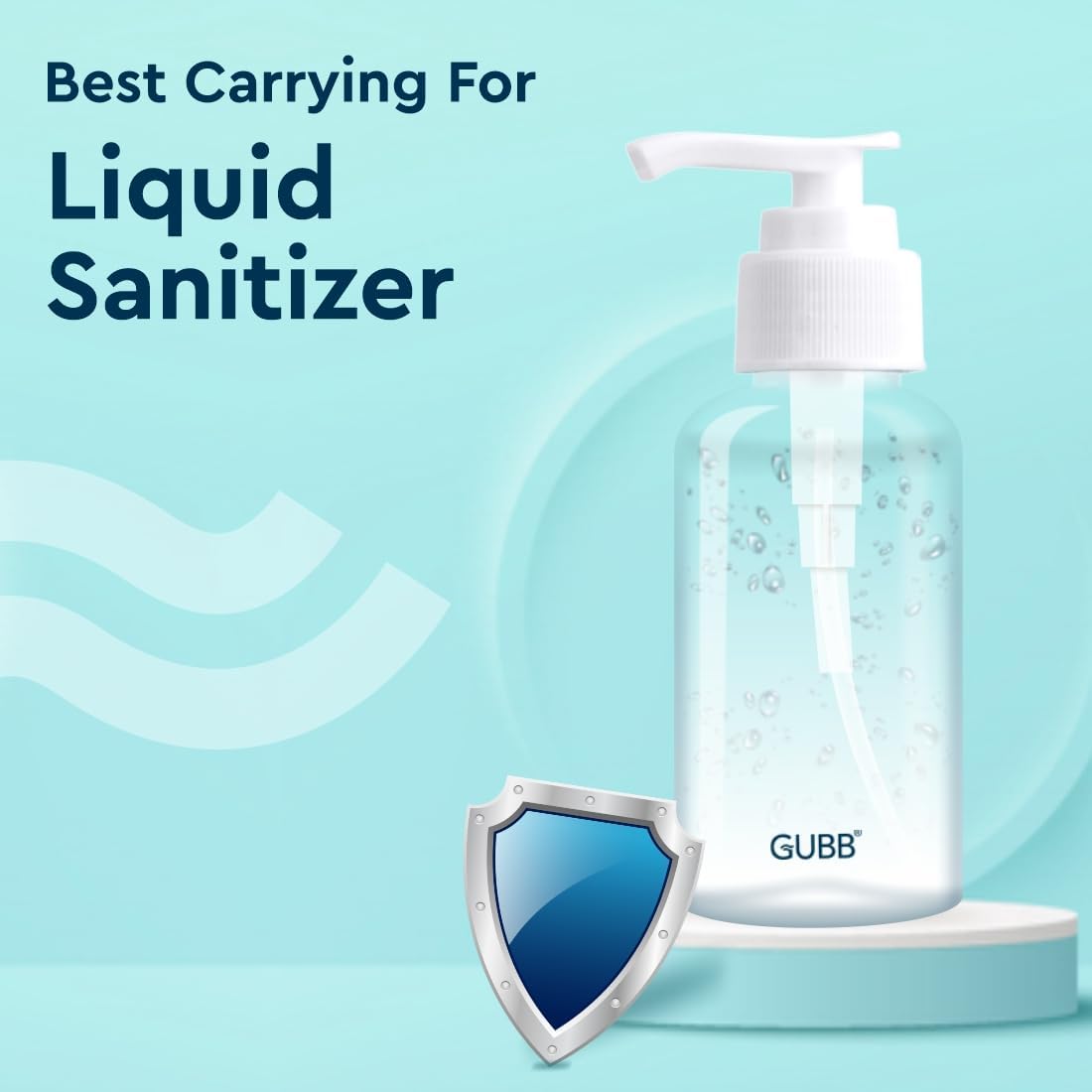 GUBB Travel Bottle Set - Leak Proof Refillable Toiletries Bottles with Pump, Spray & Cap for Shampoo, Lotion & Cosmetics | Perfect for Air Travel, Gym & Vacation Essentials