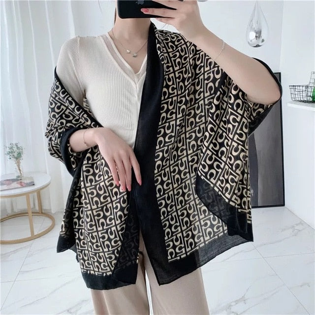 Premium Cotton Linen Silk Fashion Wrap Hijab Scarf - Breathable & Stylish Beach Cover-Up for Women, Perfect for Summer Outings, Travel & Modest Fashion