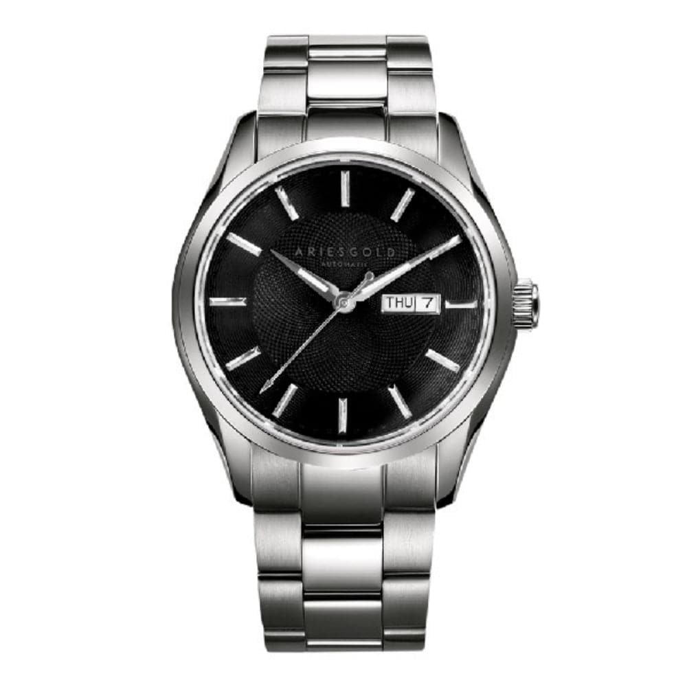 ARIES GOLD G 9034 S BK Men's Luxury Watch - Stylish & Durable Timepiece for Business, Casual & Formal Occasions