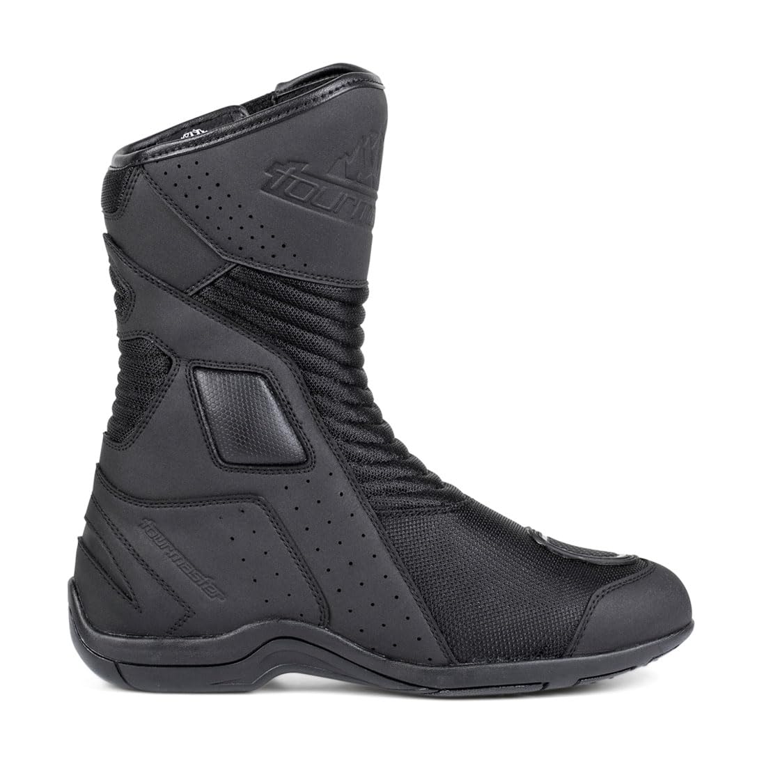 Tourmaster Men's Solution Air Motorcycle Boots - Breathable & Waterproof Riding Boots for Cruiser & Touring Bikes - Ideal for Long Distance Travel & Commuting