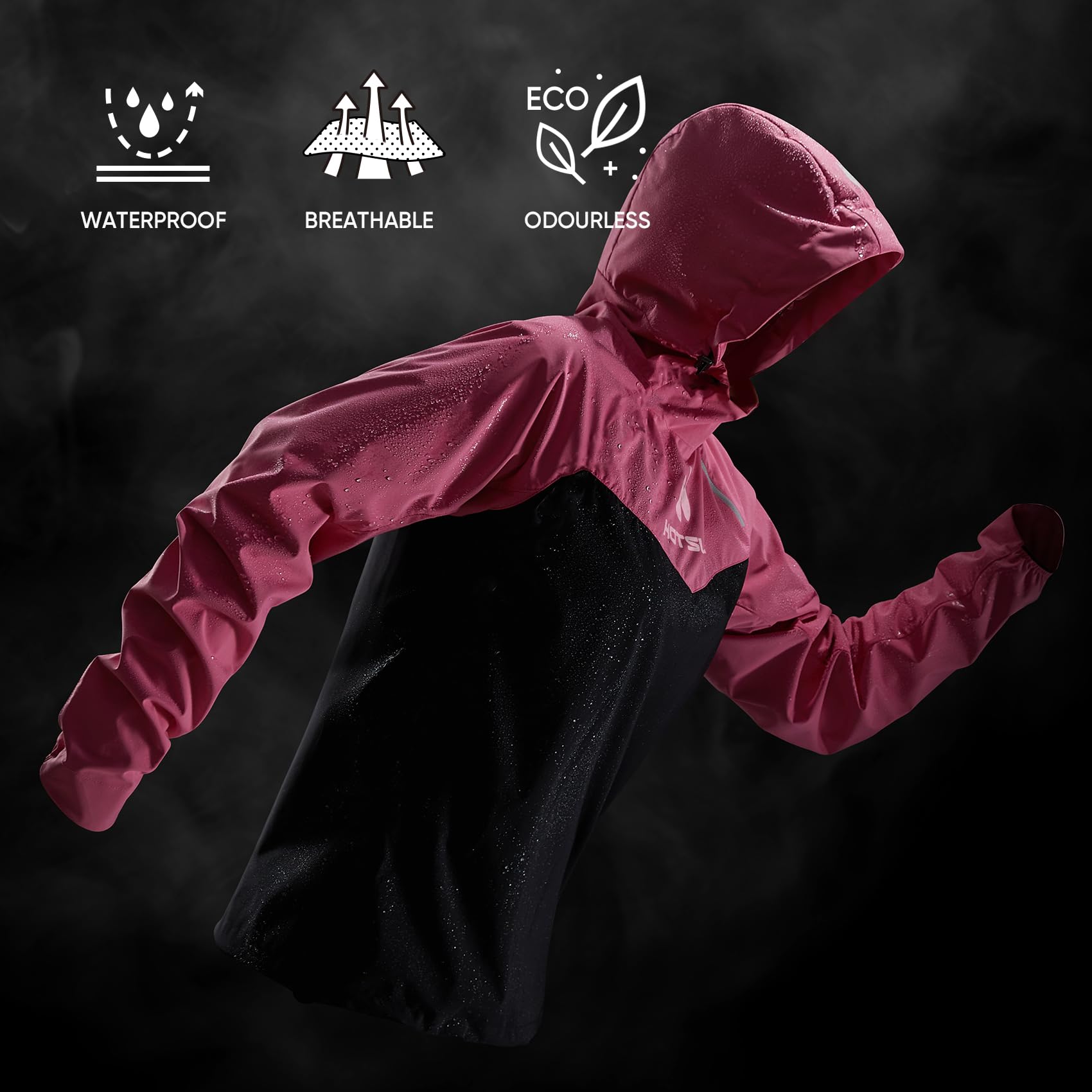 HOTSUIT Women's Sauna Suit for Weight Loss - Sweat Workout Jacket for Boxing, Gym & Fitness Training | Perfect for Home Exercise, Running & Hot Yoga Sessions