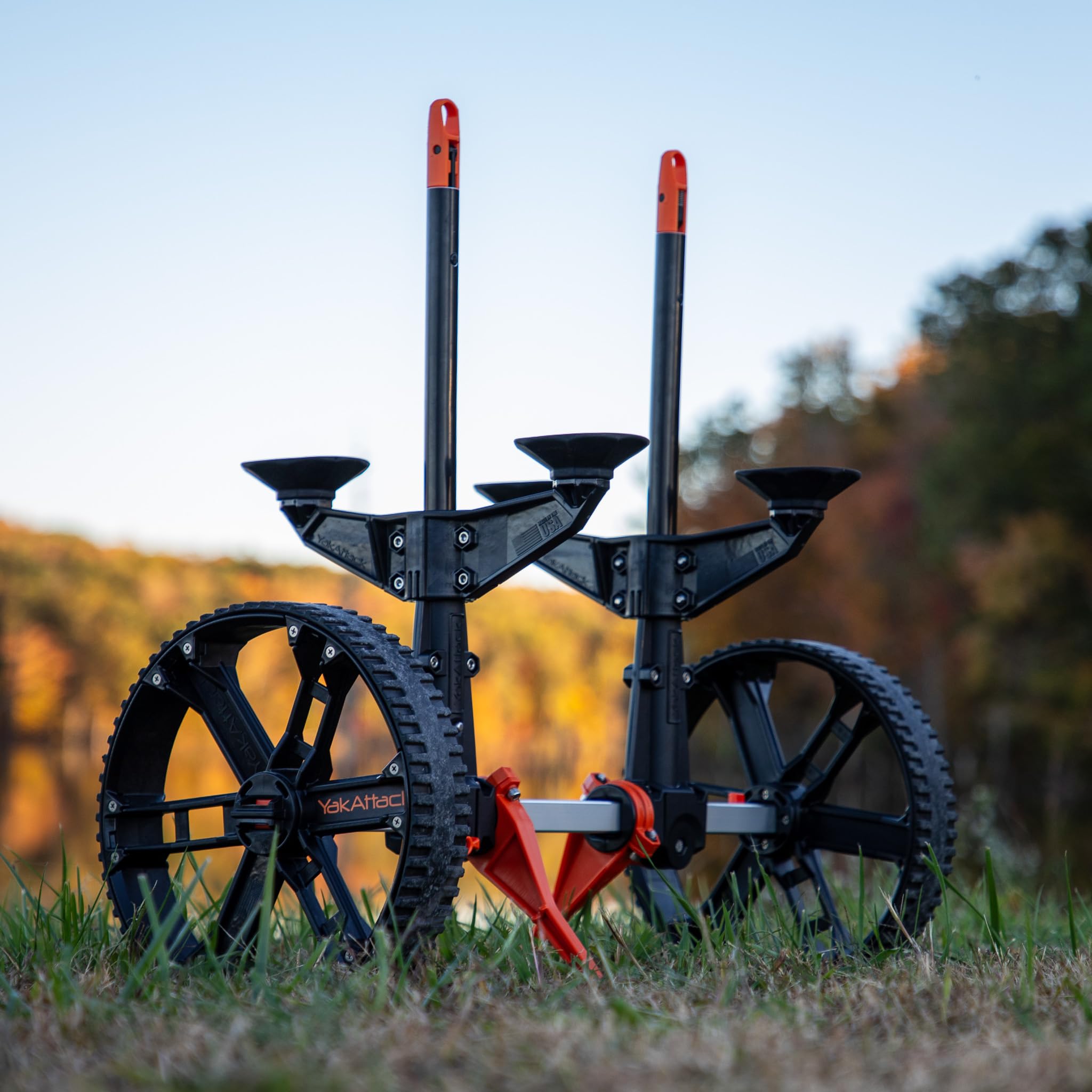 YakAttack TowNStow Scupper Kayak Cart TNS-1003 - Adjustable Collapsible Kayak Dolly for Easy Transport | Fishing & Kayaking Accessories | Perfect for Beach, River & Outdoor Adventures
