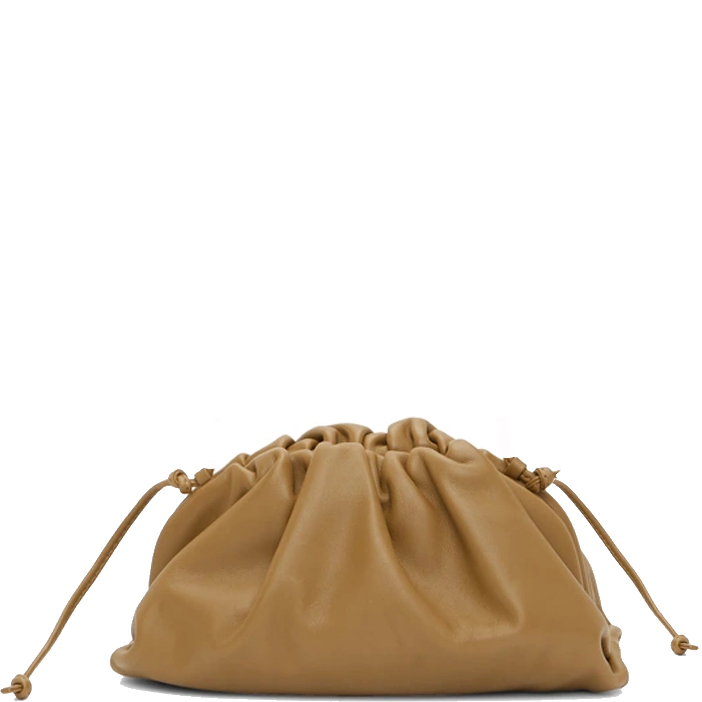Premium Smooth Leather Pouch Bag 20 - Camel Color for Women & Men - Perfect for Travel, Wallet, Makeup & Essentials Storage
