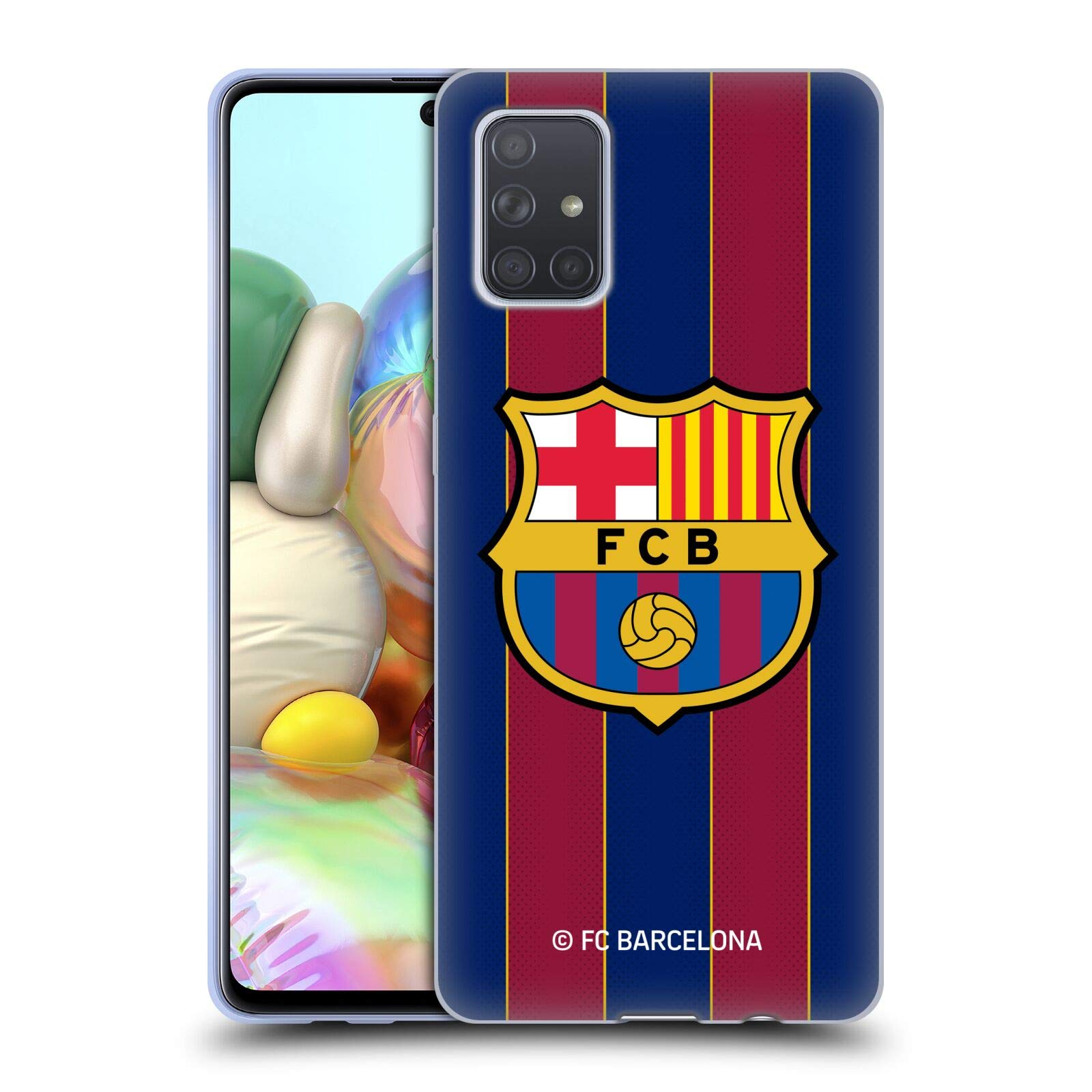 Head Case Designs Officially Licensed FC Barcelona 2020/21 Home Kit Gel Phone Case for Samsung Galaxy A71 (2019) - Durable Protection for Fans & Daily Use