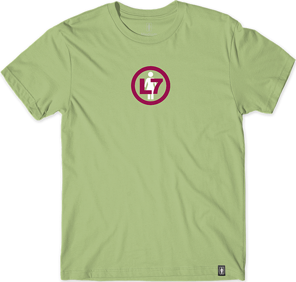 Girls L7 Logo Graphic T-Shirt - Small Size in Pistachio Green | Casual Wear, Street Style, Everyday Outfit