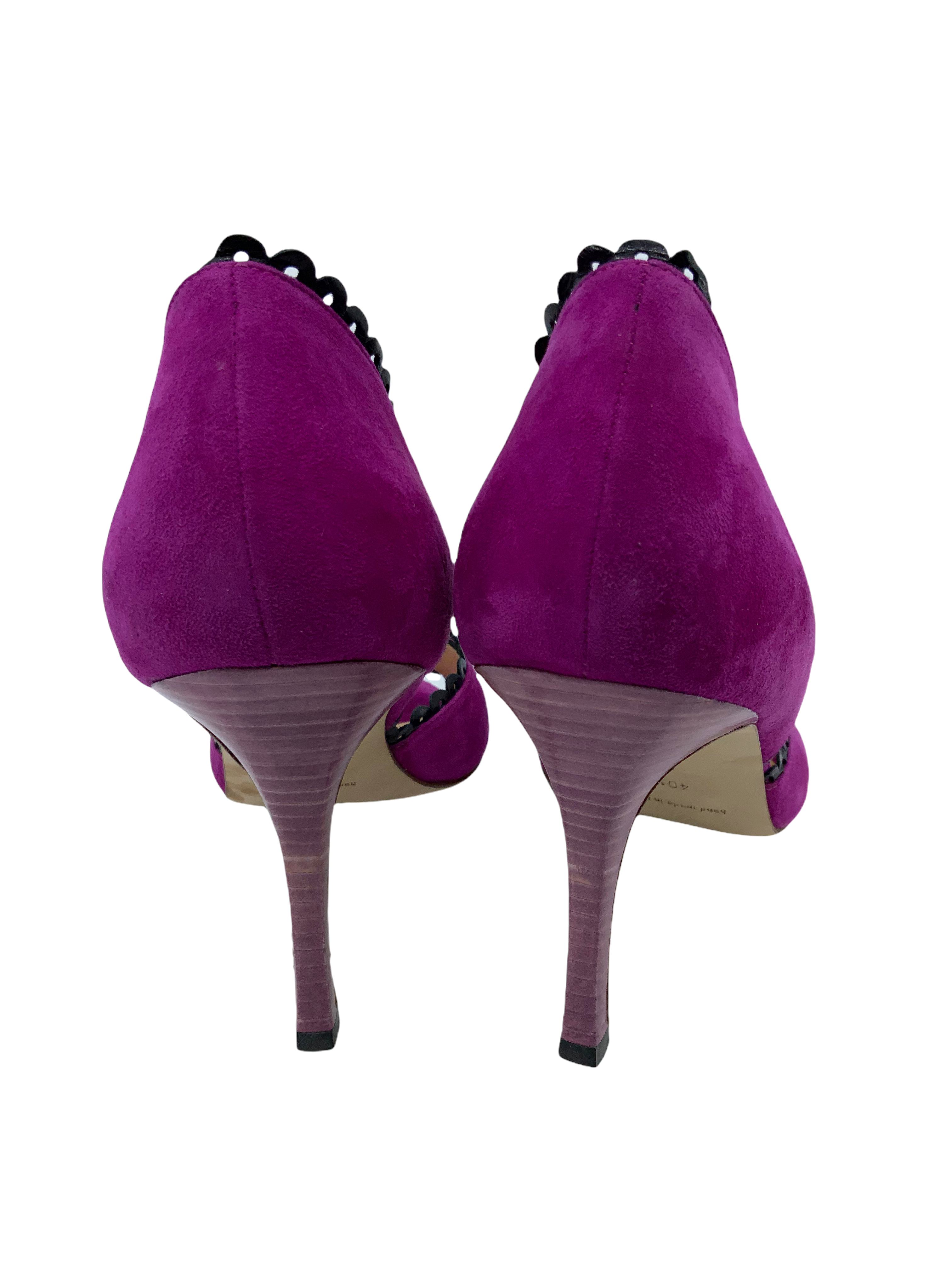 Manolo Blahnik Suede d'Orsay Pumps Women's Size 10.5 - Elegant High Heels for Evening Parties & Formal Events