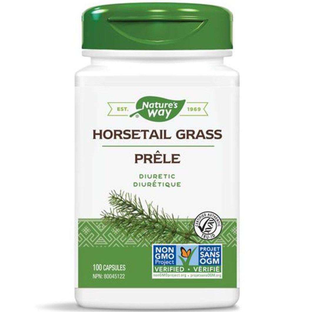Nature's Way Horsetail Grass Supplement - 100 Capsules for Hair, Skin & Nail Health | Herbal Silica Support | Vegan & Non-GMO | Perfect for Daily Wellness Routine