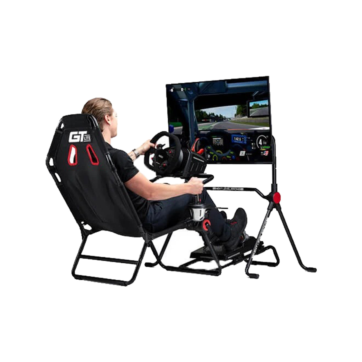 Next Level Racing LITE Free Standing Monitor Mount - Adjustable Stand for Gaming & Work - Perfect for PC, PS5, Xbox Setup - Home & Office Use