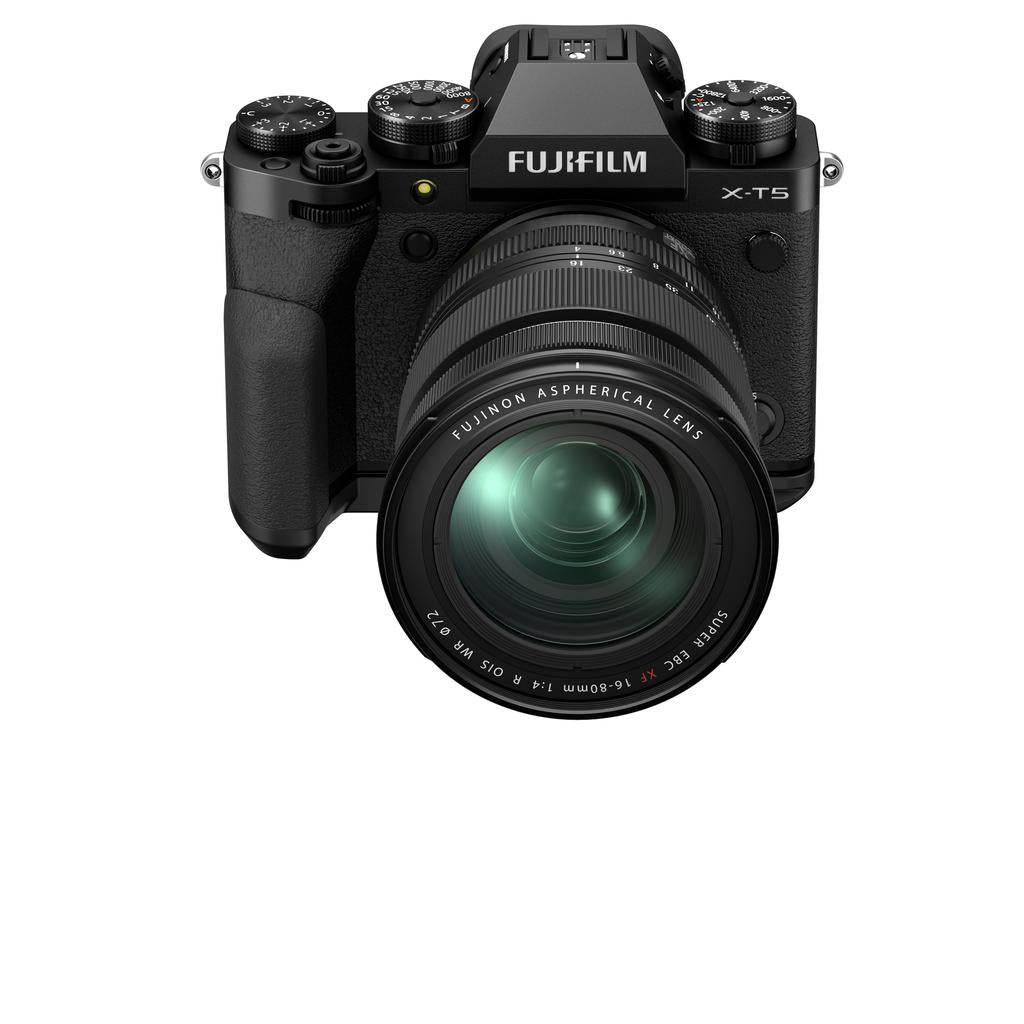 FUJIFILM X-T5 Mirrorless Digital Camera with 16-80mm Lens Kit - 40MP APS-C Sensor, 5-Axis IBIS, 4K Video, Black | Perfect for Travel Photography, Vlogging & Street Shooting