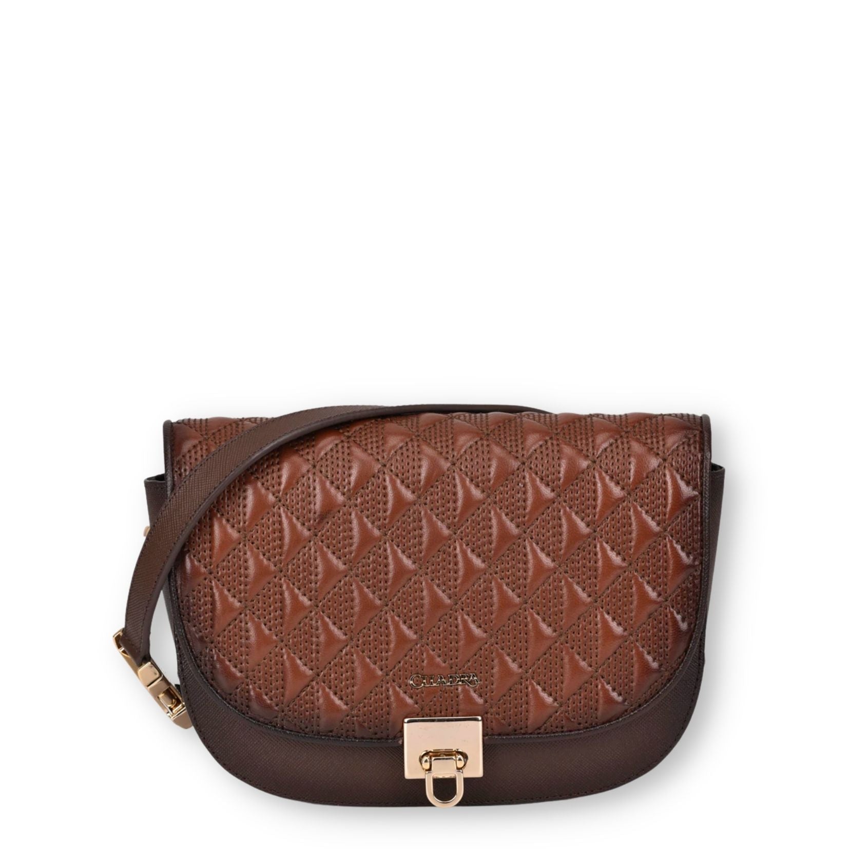 BOD14CR Women's Fashion Leather Mini Crossbody Bag in Cuadra Brown - Perfect for Everyday Use, Travel, and Casual Outings