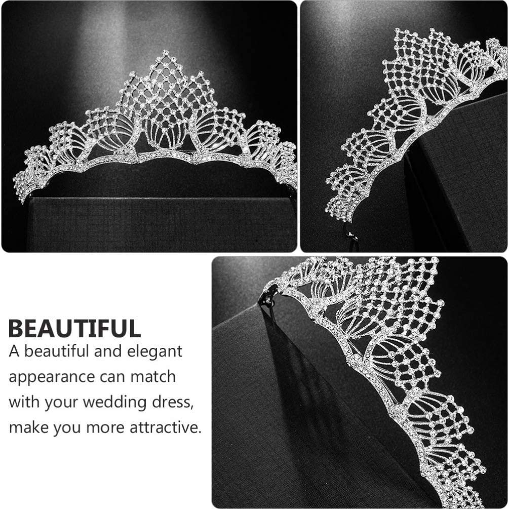 ONOTEC Crystal Bridal Tiara - Sparkling Wedding Crown for Bride & Flower Girls, Elegant Headpiece for Bridal Showers, Ceremonies & Special Occasions