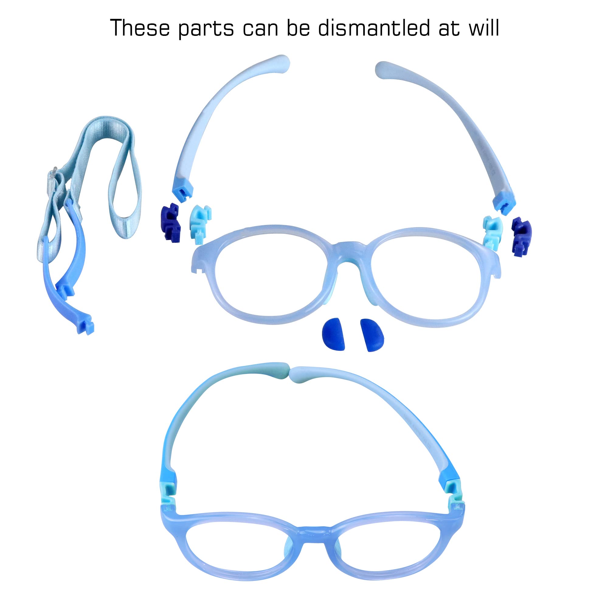 Blue Light Blocking Glasses for Kids - Anti Eyestrain & Blur Relief Computer Glasses with Anti-Glare Coating - Perfect for Online Classes, Gaming & Screen Time Protection