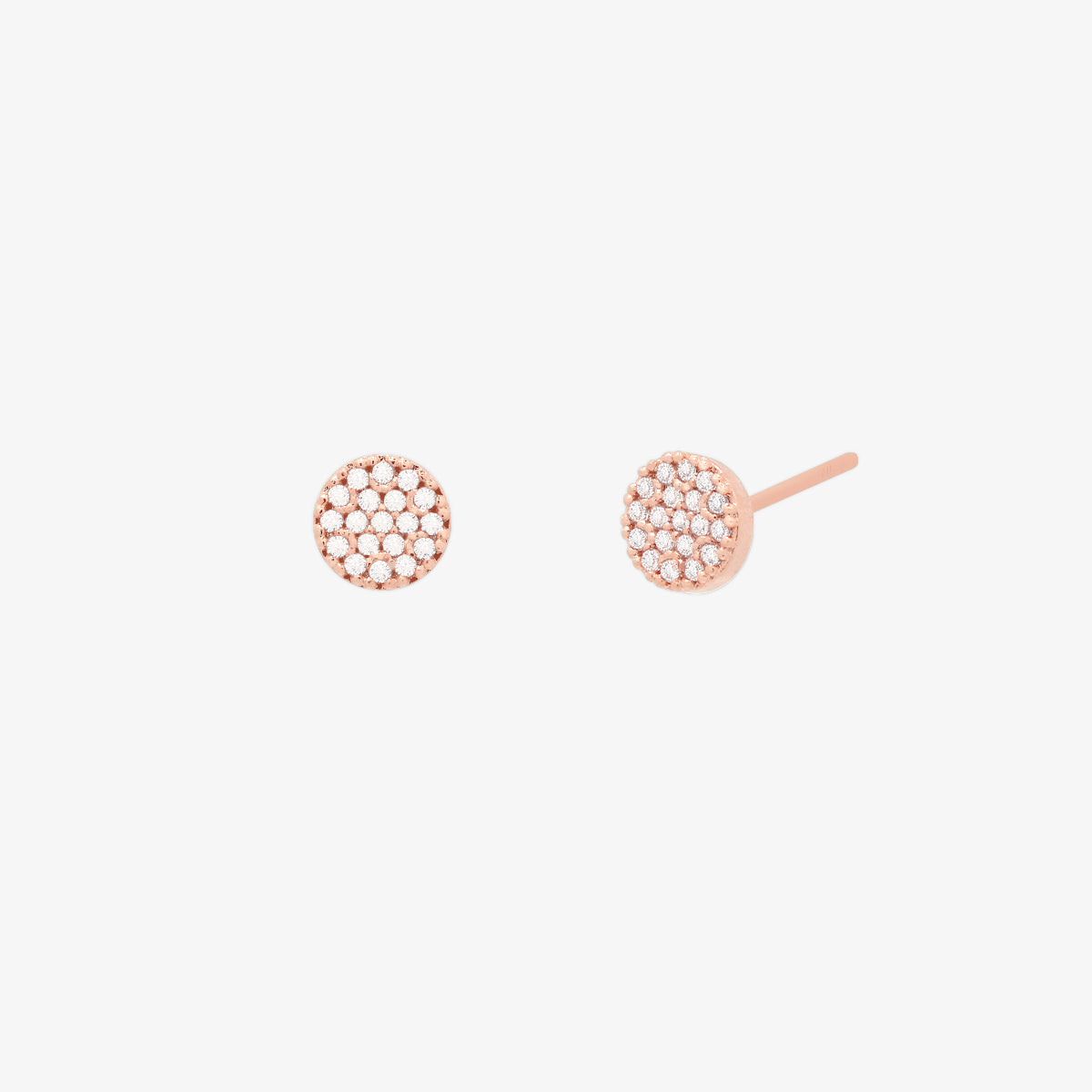 Cubic Circle Stud Earrings for Women - Minimalist Geometric Hoop Earrings for Everyday Wear | Perfect for Office, Party & Casual Outfits