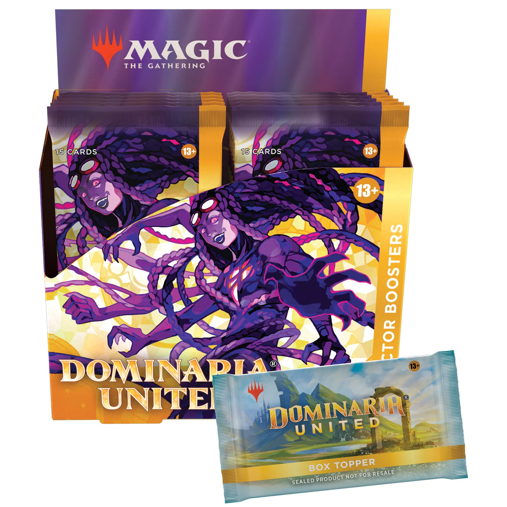 Magic The Gathering Dominaria United Collector Booster Box - 12 Packs + Topper Card (181 Cards) | MTG Trading Card Game for Collectors & Players | Perfect for Tournaments, Deck Building & Gift Giving