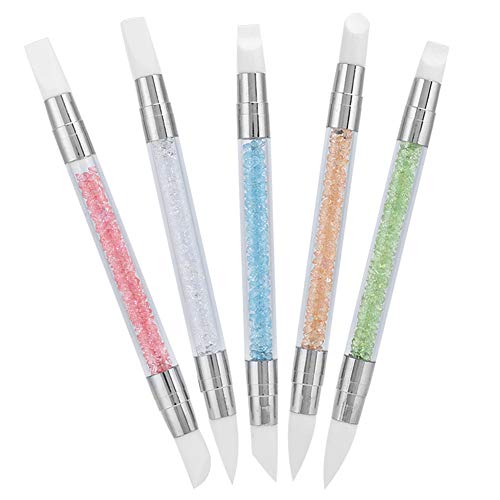 **Professional Nail Rhinestones Design Brush Pen - Silicone Hollow Carving Tool for DIY Nail Art, Manicure, and Nail Salon Use | Perfect for Nail Lovers & Home Nail Decoration**