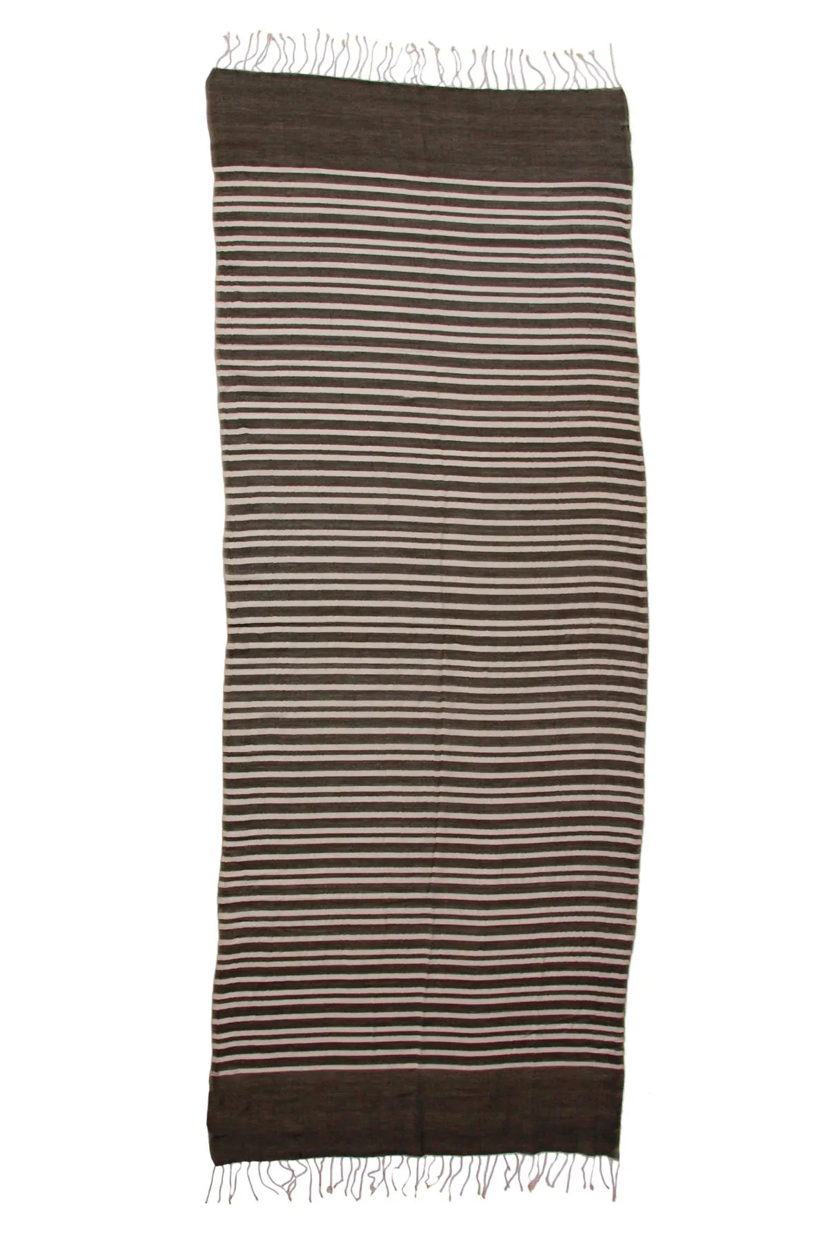 Camille Striped Lightweight Printed Scarf With Fringe - Soft Fashion Accessory for Women, Perfect for Spring Outfits, Office Wear & Travel Essentials