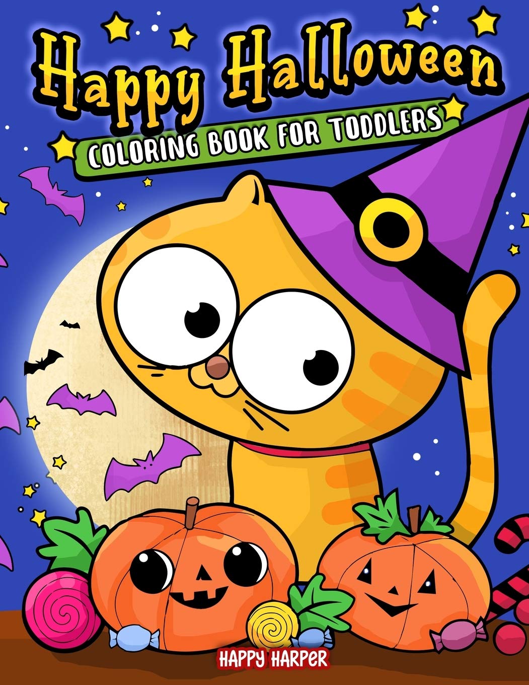Halloween Coloring Book for Toddlers - Fun & Educational Activity for Kids, Perfect for Preschool Learning & Holiday Festivities